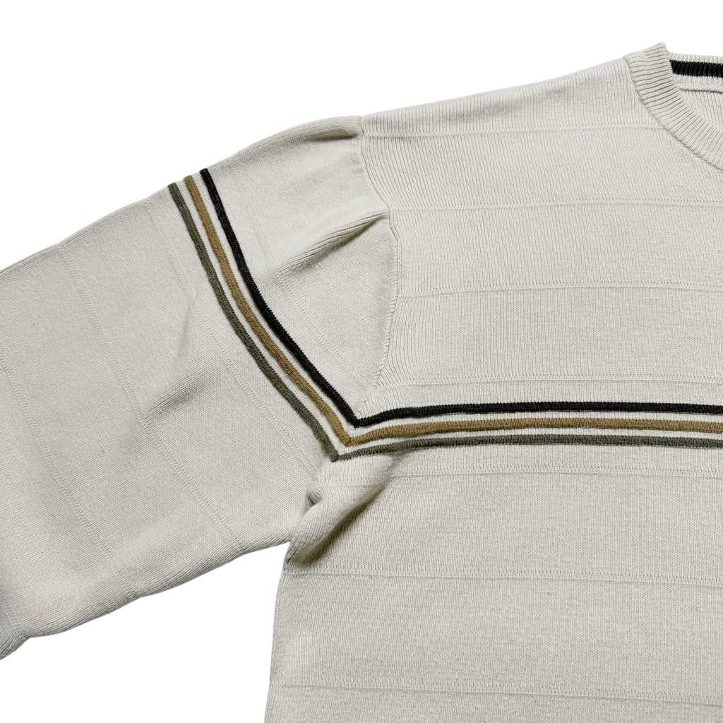 00s ROUTE66 Border Lining Knit Sweater