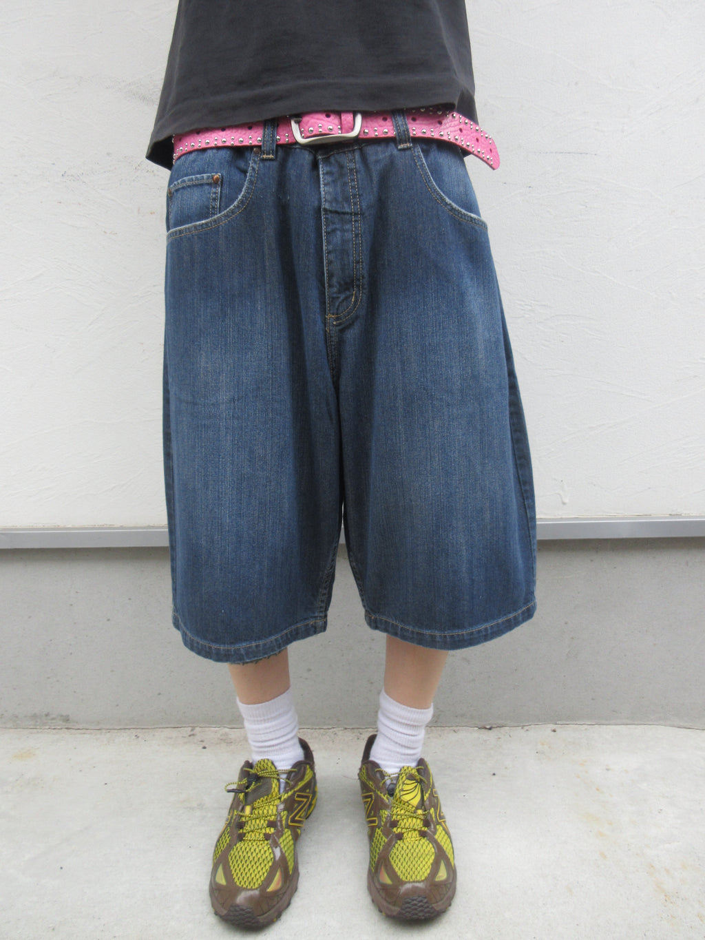 00s Anchor Blue BAGGY Denim Shorts
