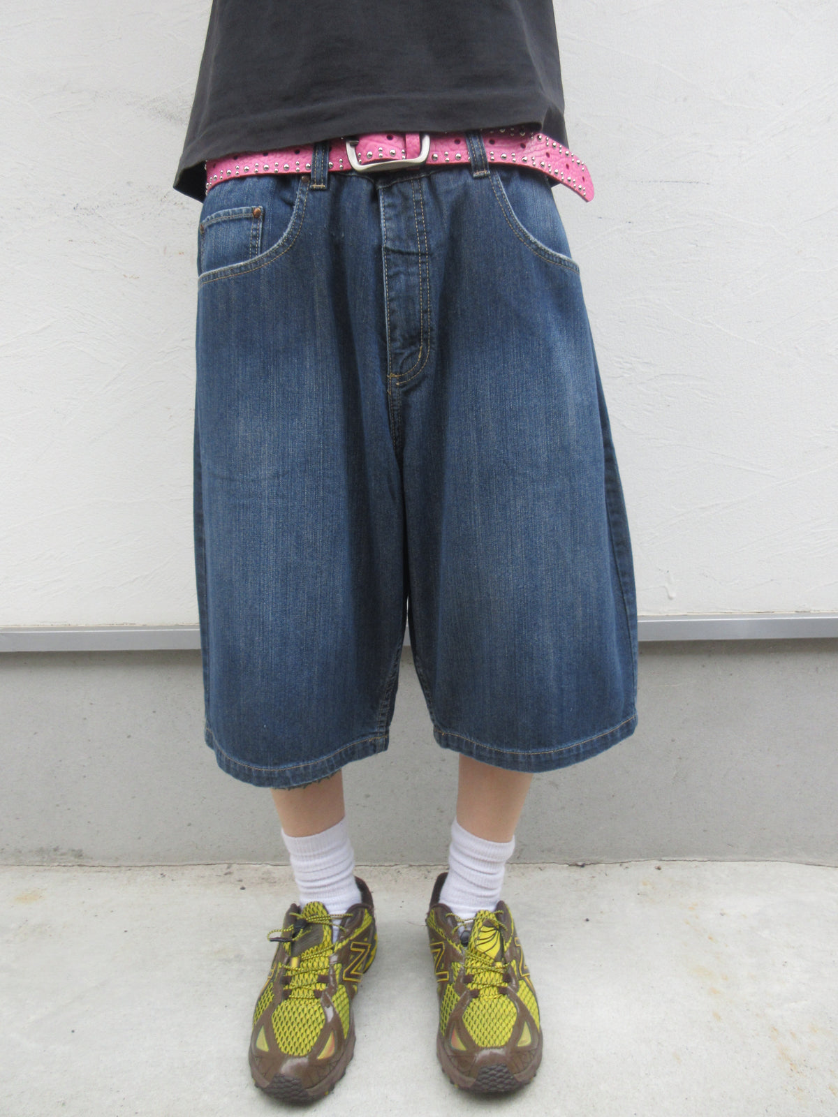 00s Anchor Blue BAGGY Denim Shorts