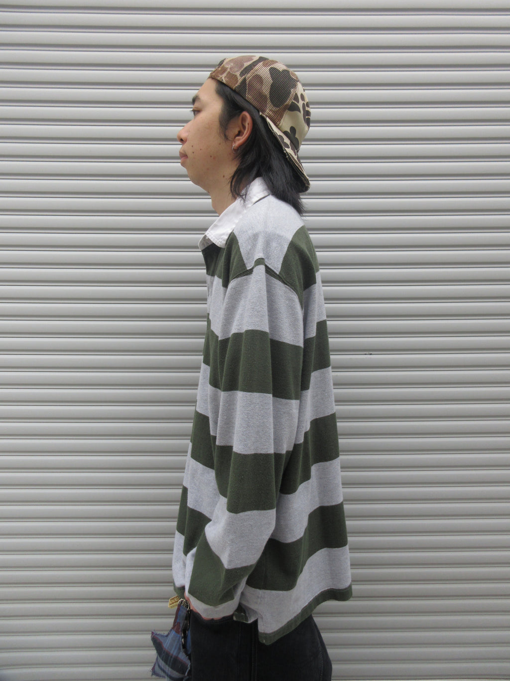 00~10s AMERICAN EAGLE Striped Rugger Shirts