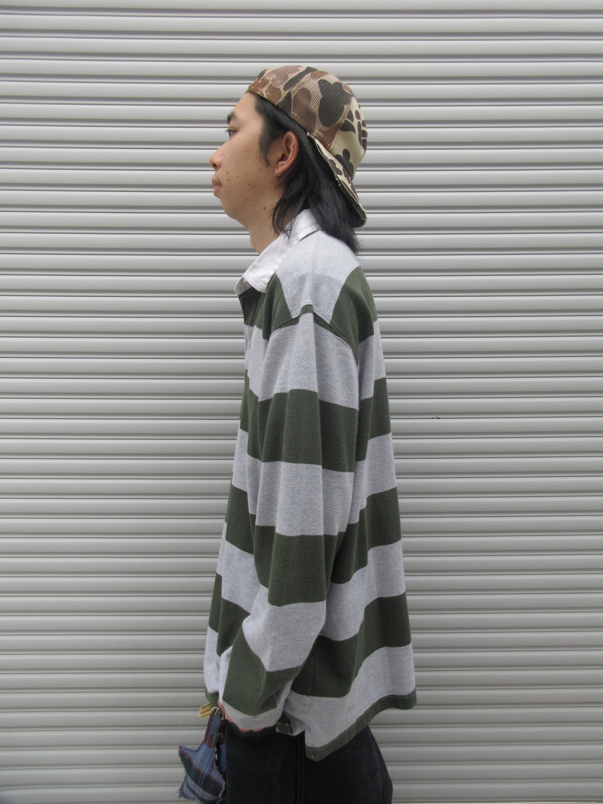 00~10s AMERICAN EAGLE Striped Rugger Shirts