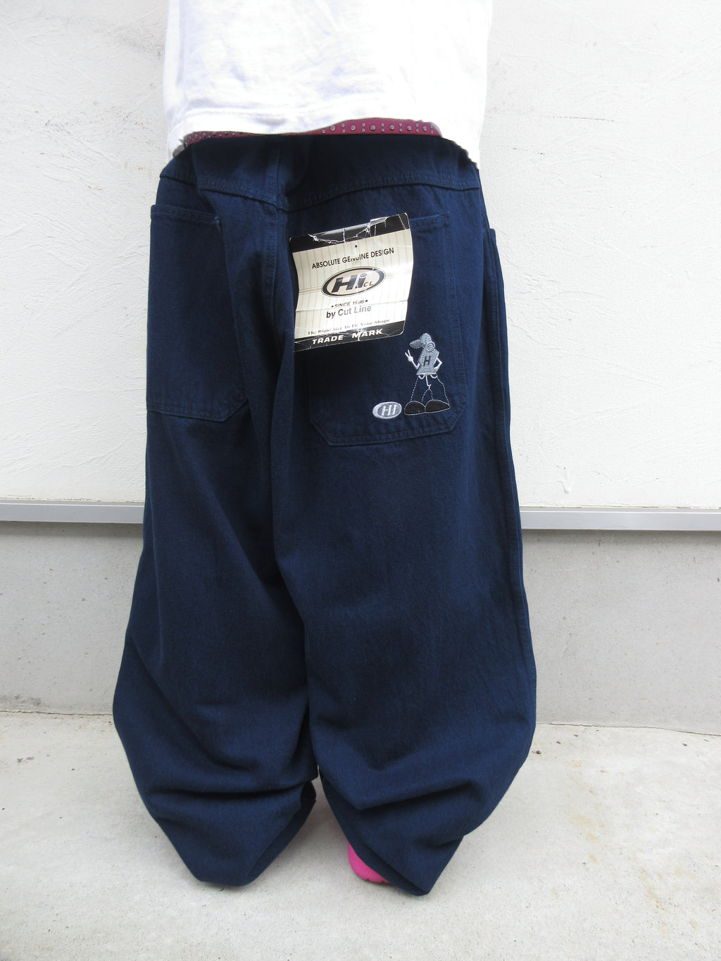 90s HI CUT LINE Hyper Baggy Denim