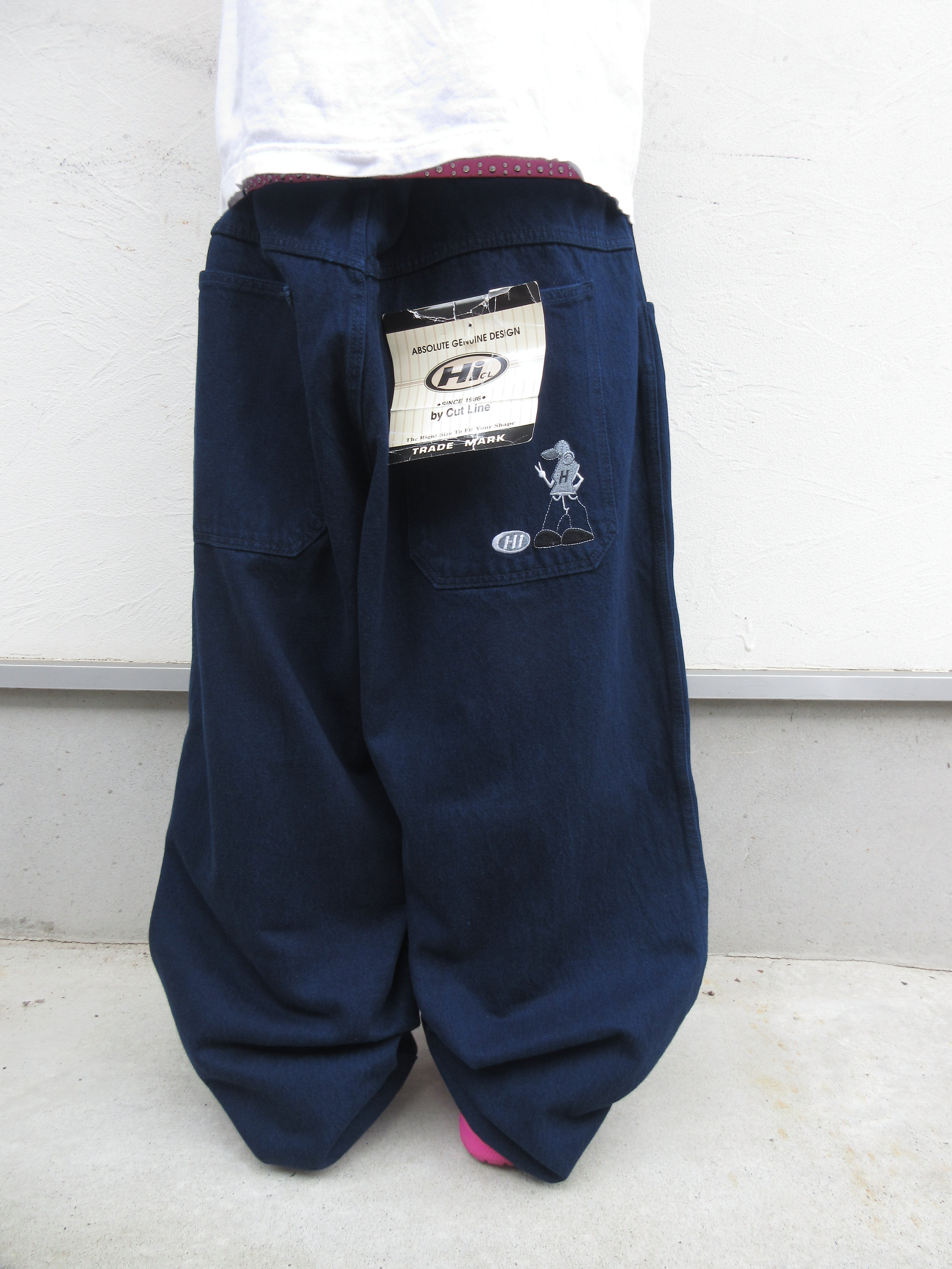90s HI CUT LINE Hyper Baggy Denim
