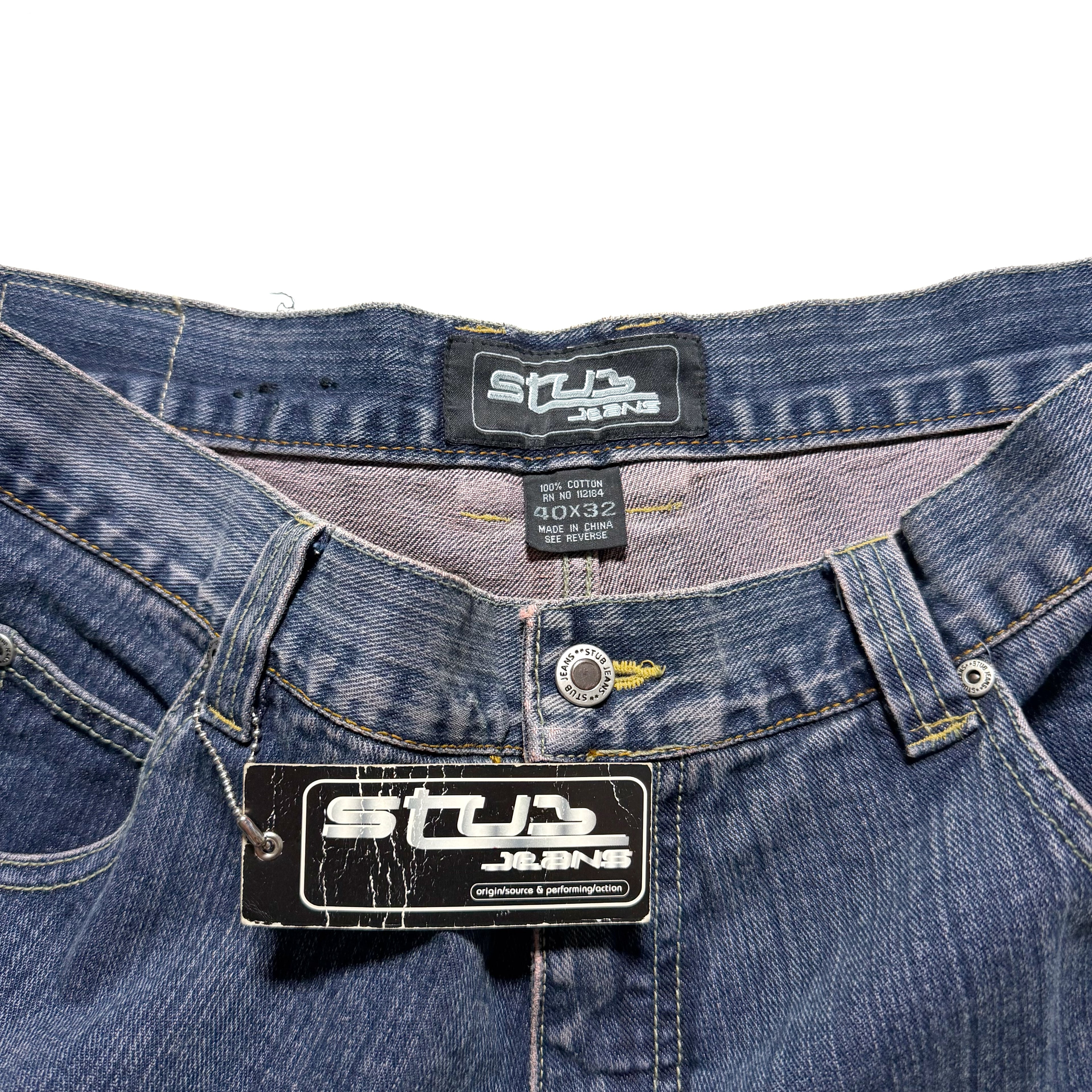 00s STUB JEANS Baggy Denim