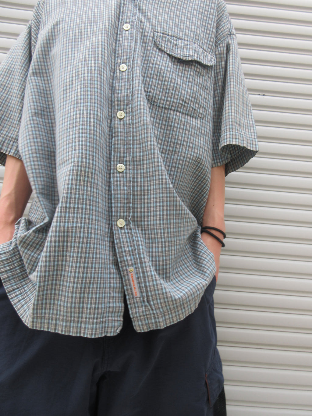 00s Anchor Blue Check S/S Shirts