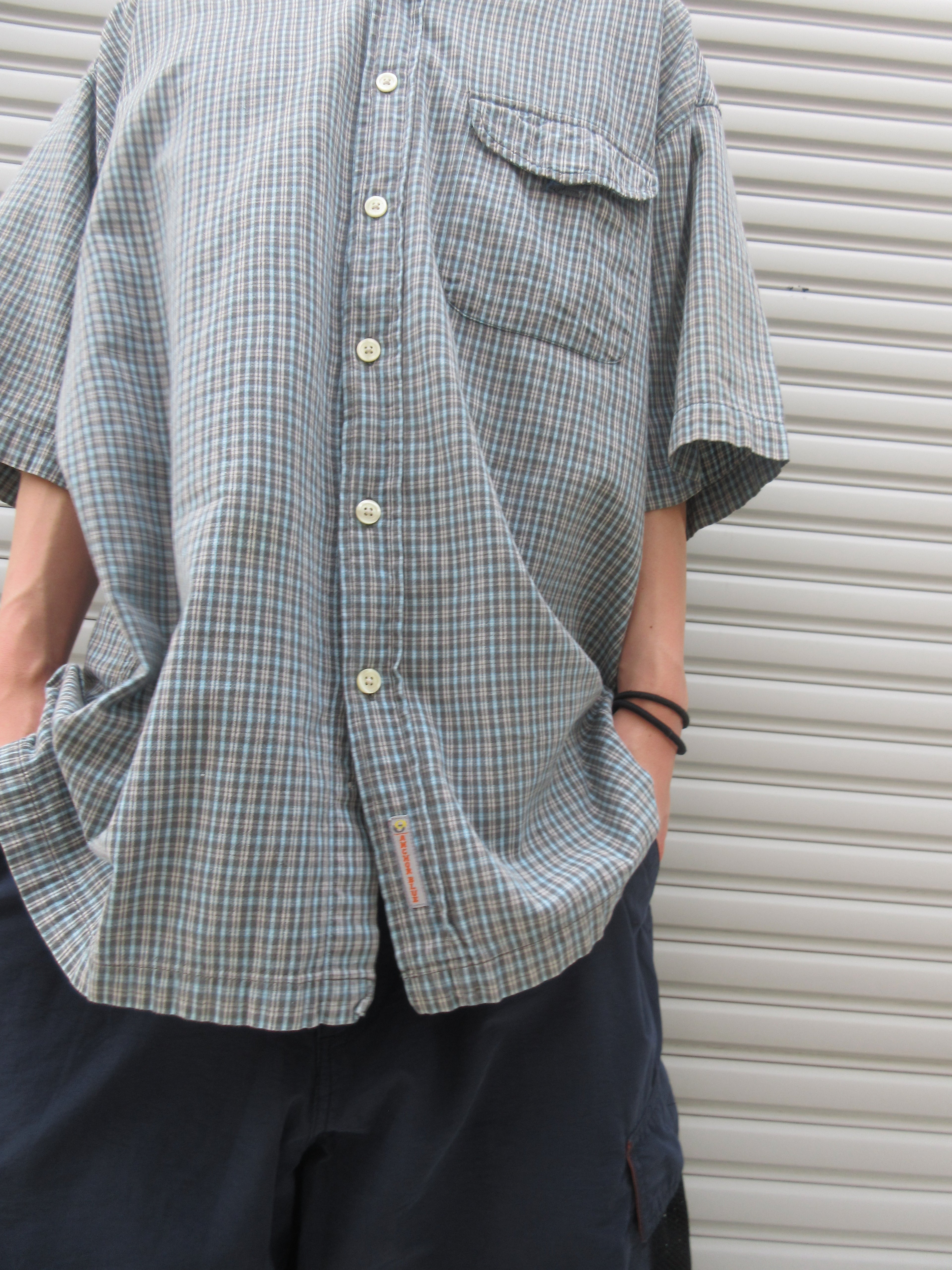 00s Anchor Blue Check S/S Shirts