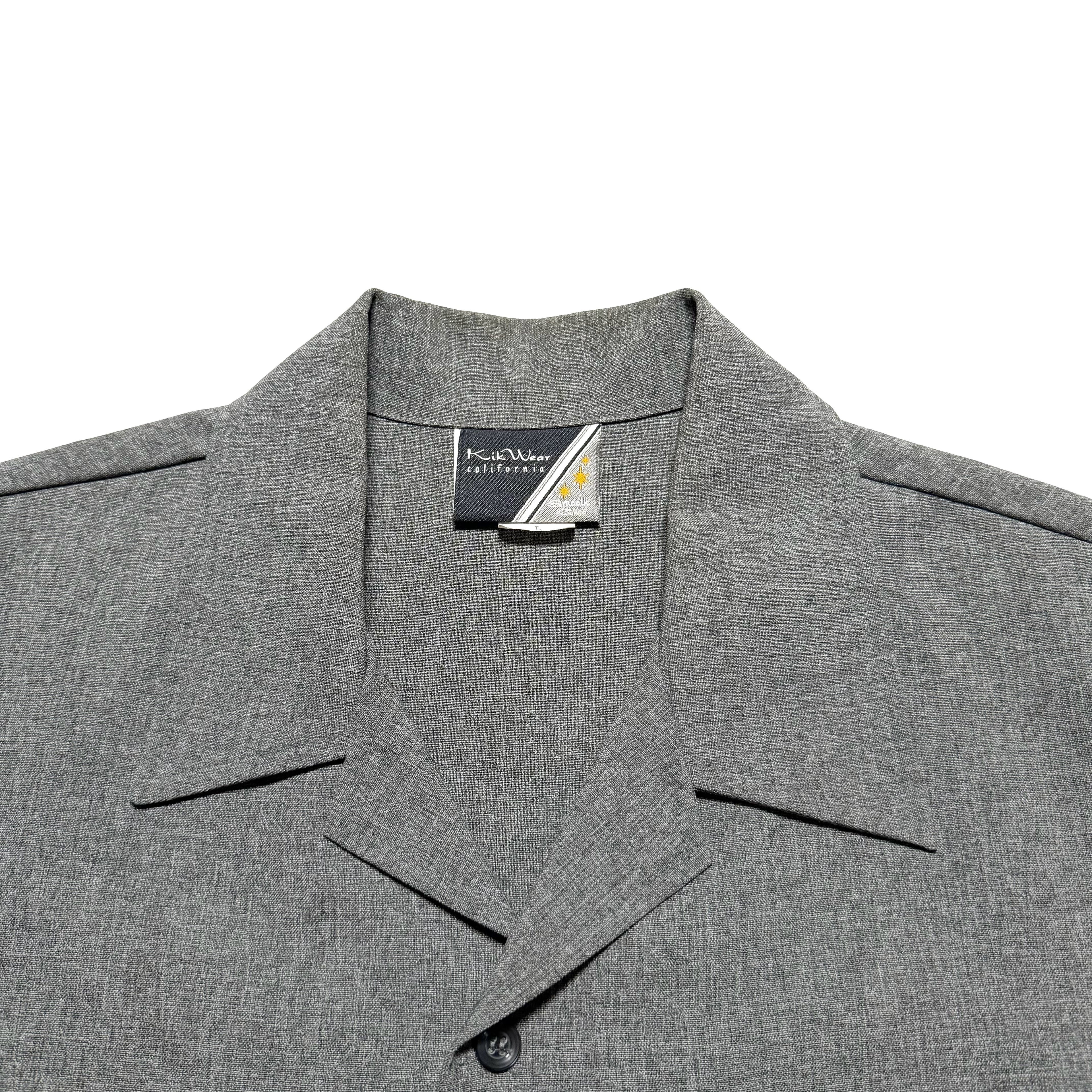 90s KIK WEAR Open Collar Shirt