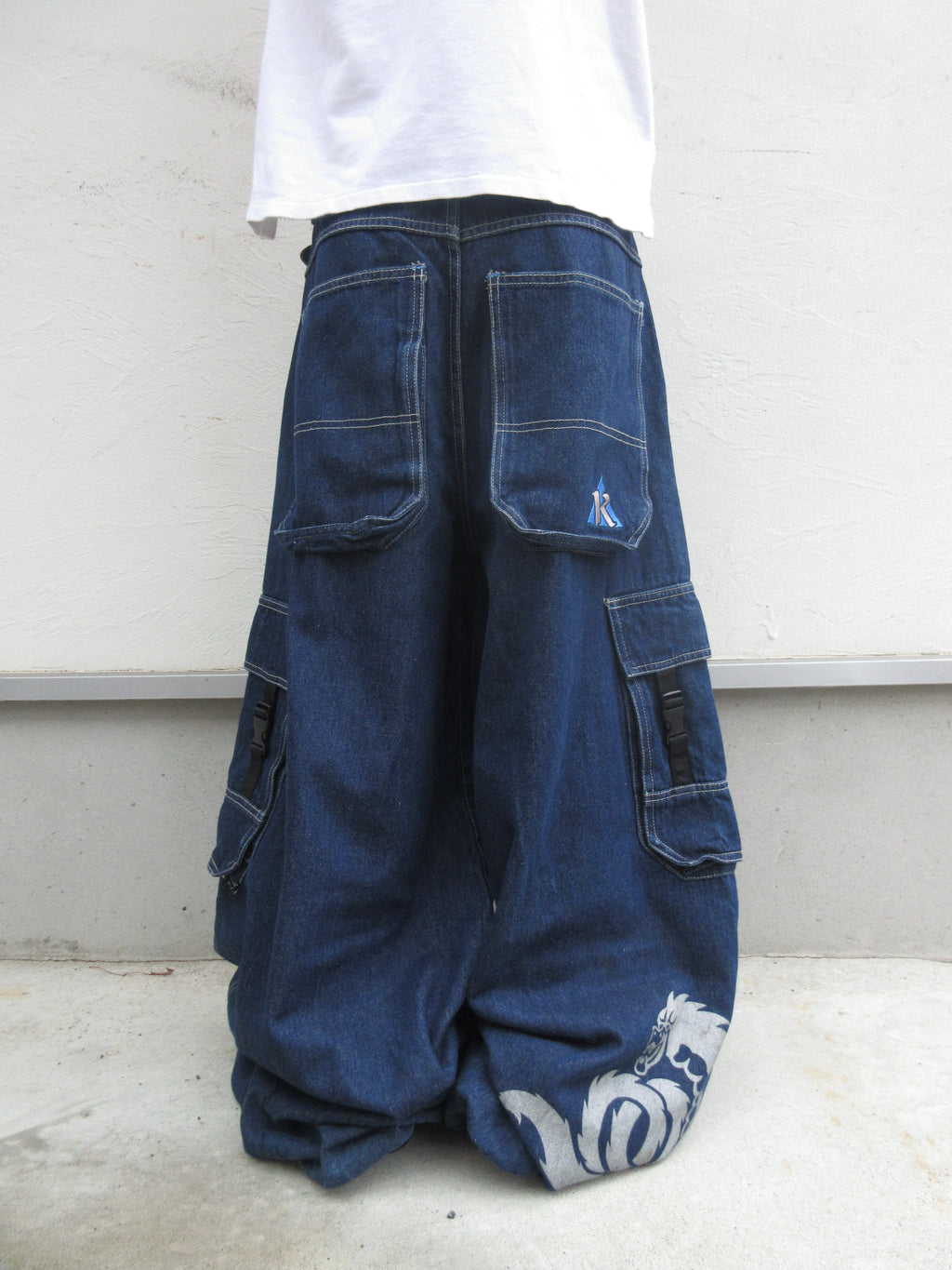 90~00s KIK WEAR Super Baggy Rave Pants