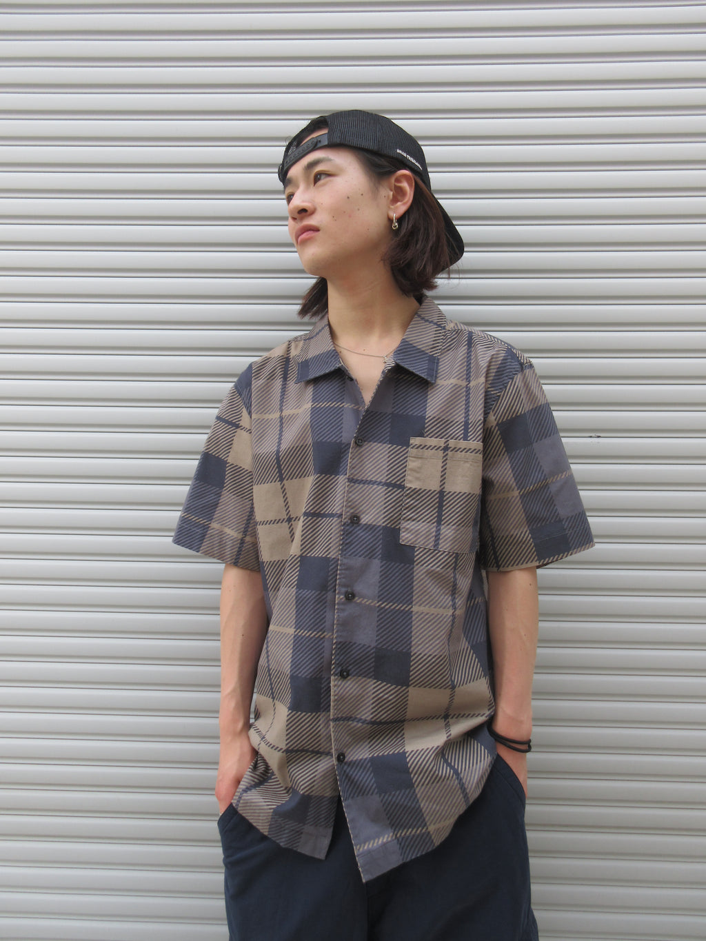 00s ENJOI Design Check S/S Shirts
