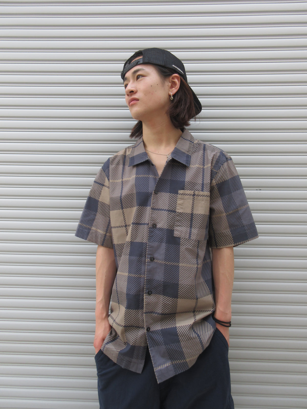00s ENJOI Design Check S/S Shirts