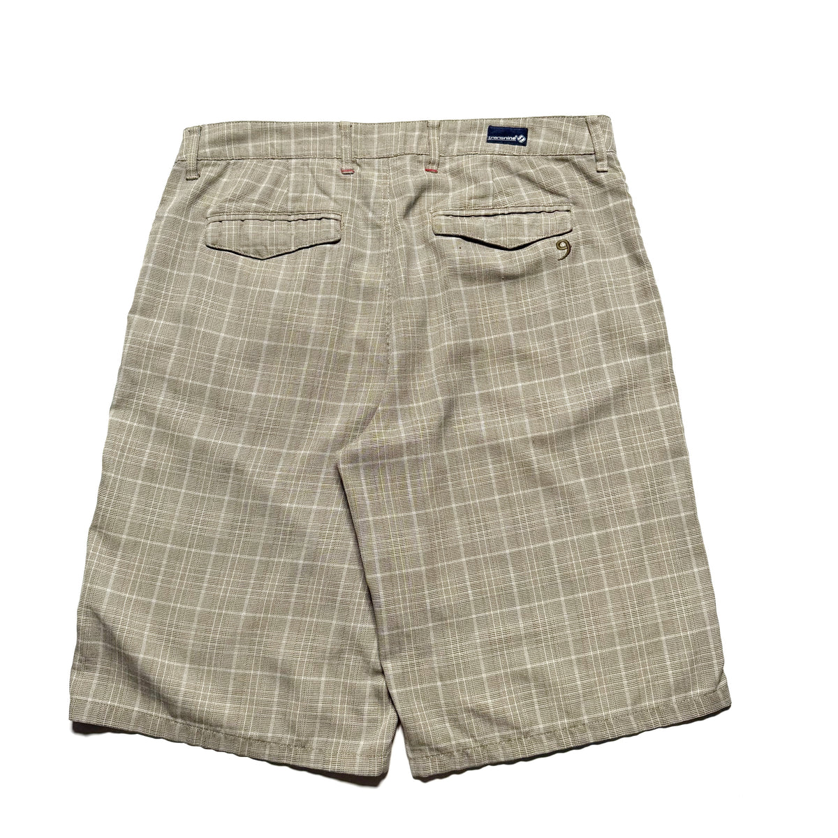 00s Trance Nine Baggy Check Shorts