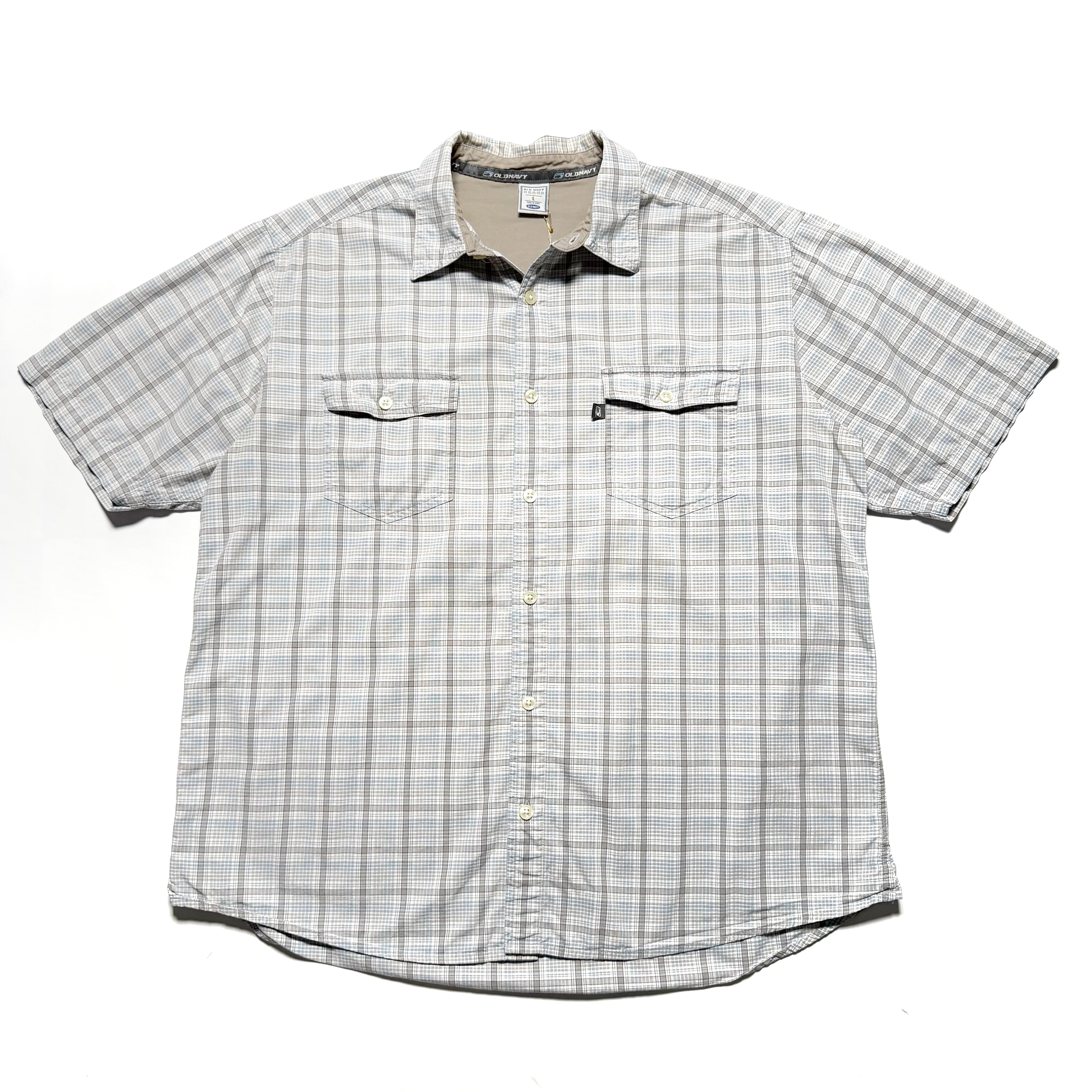 00s OLD NAVY Tech Check S/S Shirts
