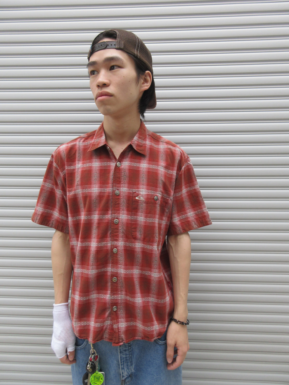 00s QUIKSILVER Check S/S Shirts