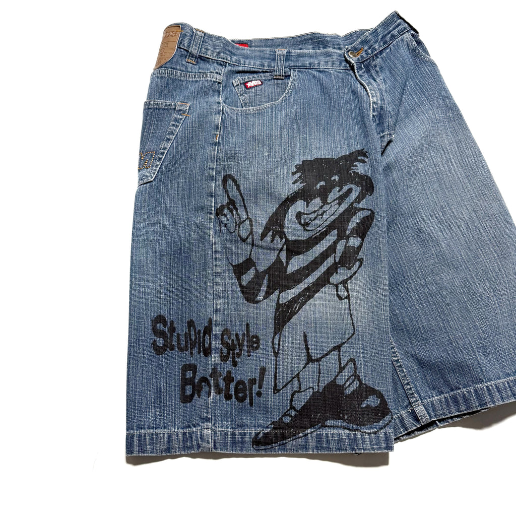 90~00s MECCA × ANRGRNY Super Baggy Denim Shorts