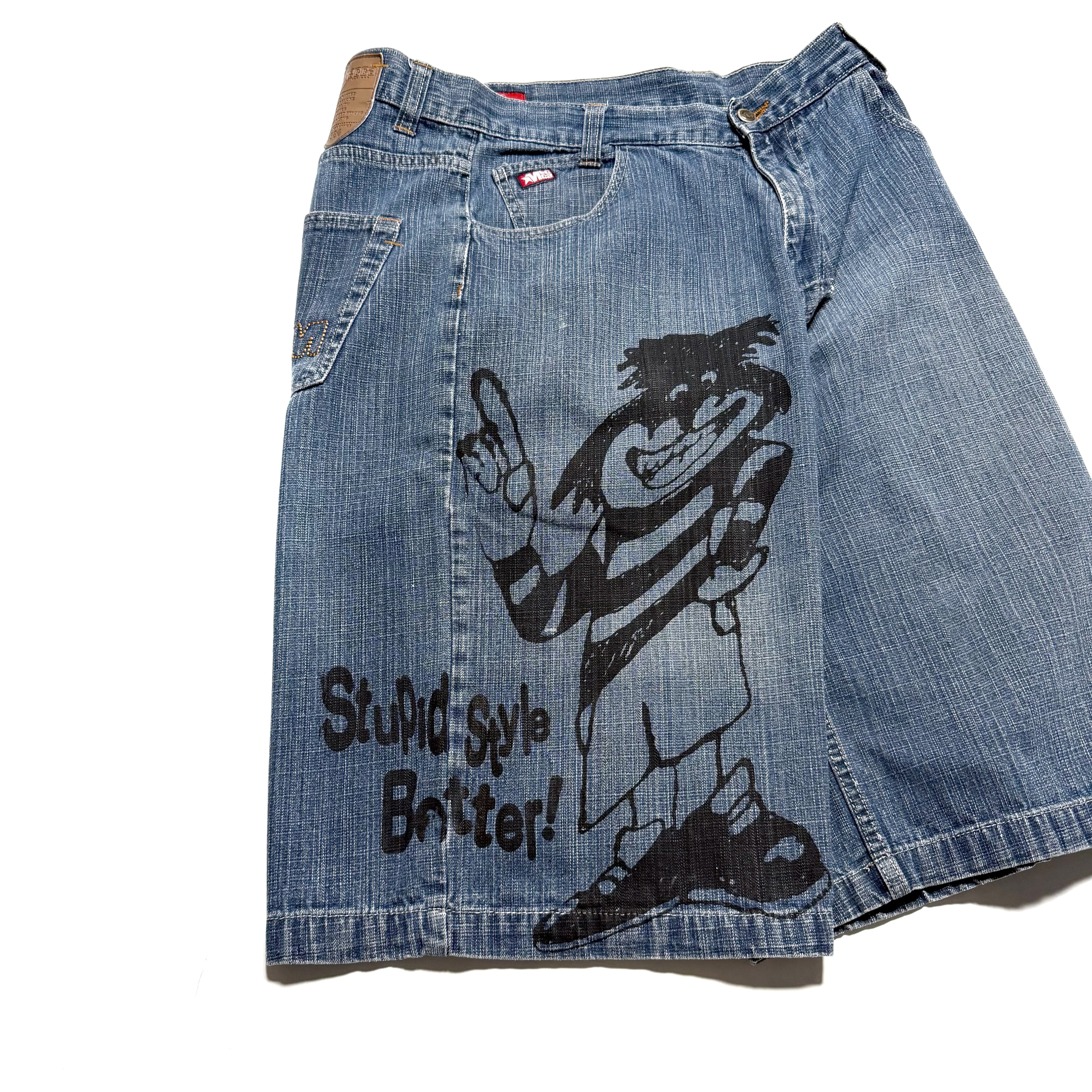 90~00s MECCA × ANRGRNY Super Baggy Denim Shorts