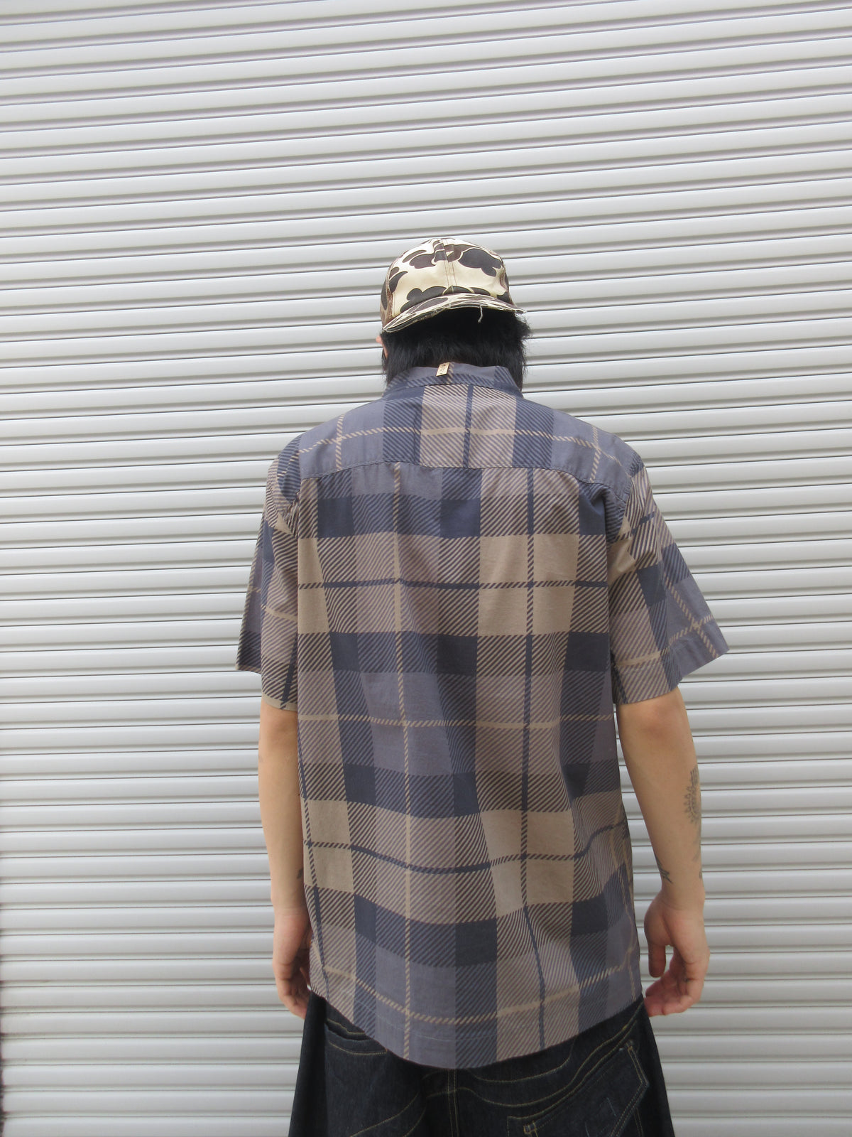 00s ENJOI Design Check S/S Shirts