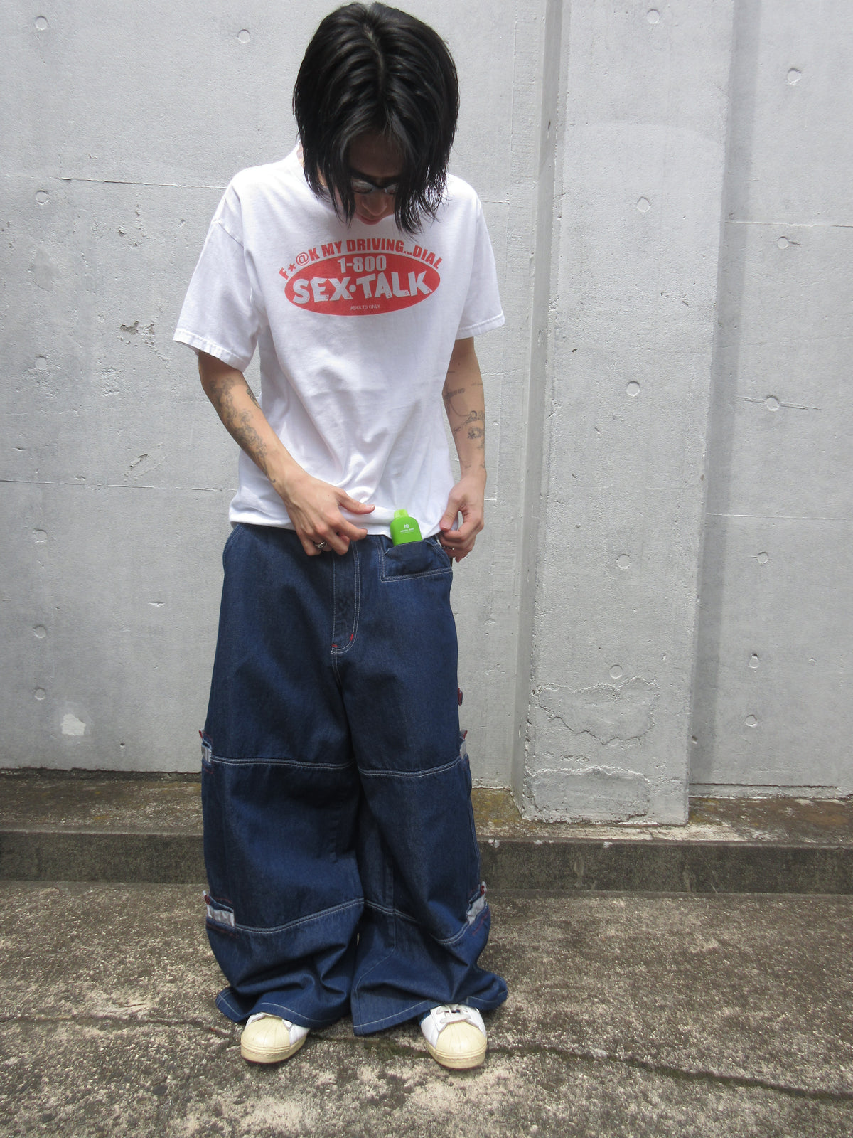 90s MACGEAR Super Baggy Gimmick Denim