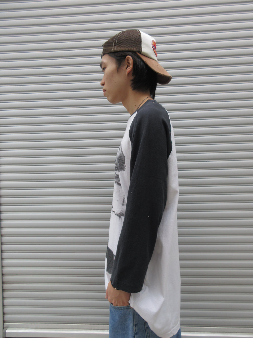 00s STUSSY Kids Photo Raglan Tee