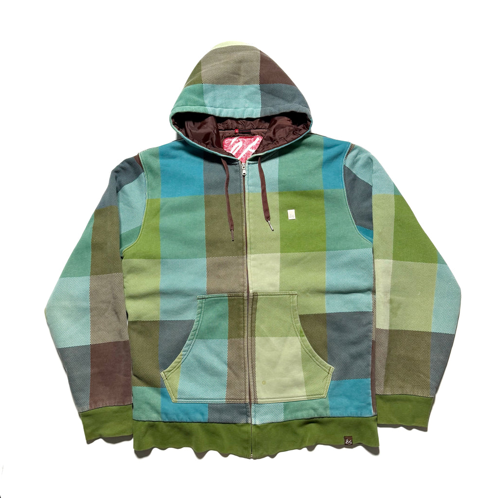 00s ES Design Check Zip-up Hoodie