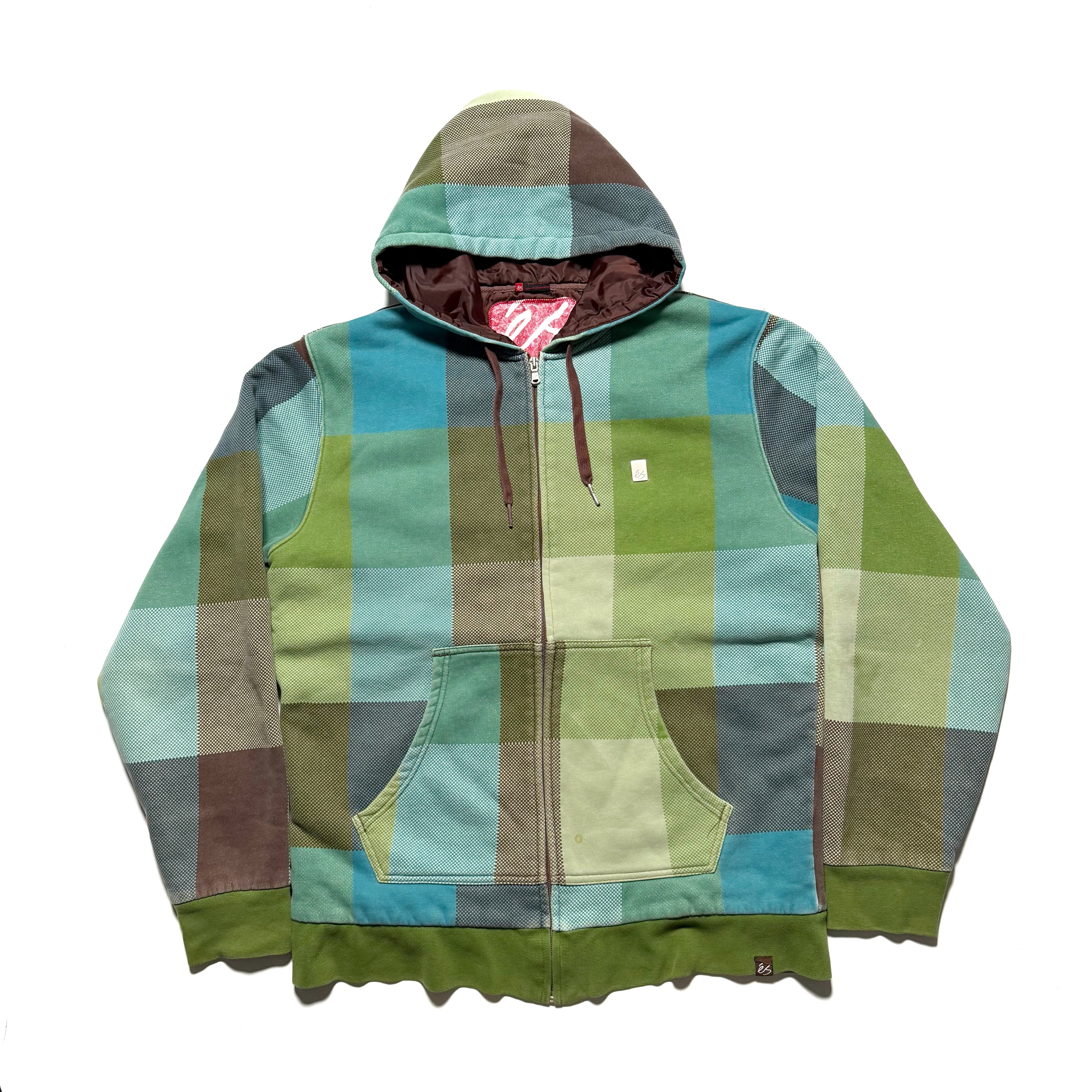00s ES Design Check Zip-up Hoodie
