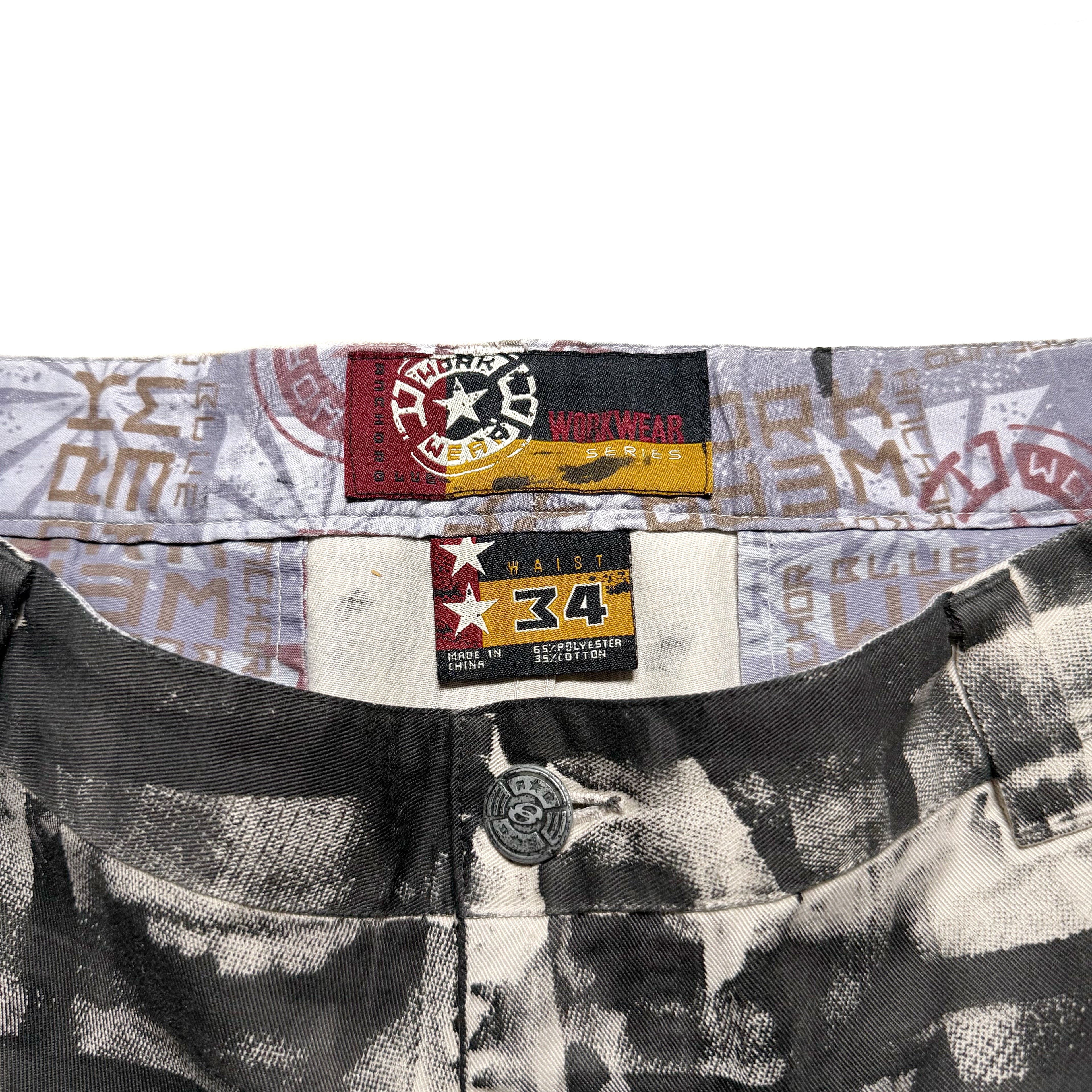 00s Anchor Blue Work Wear × ANRGRNY Design Shorts