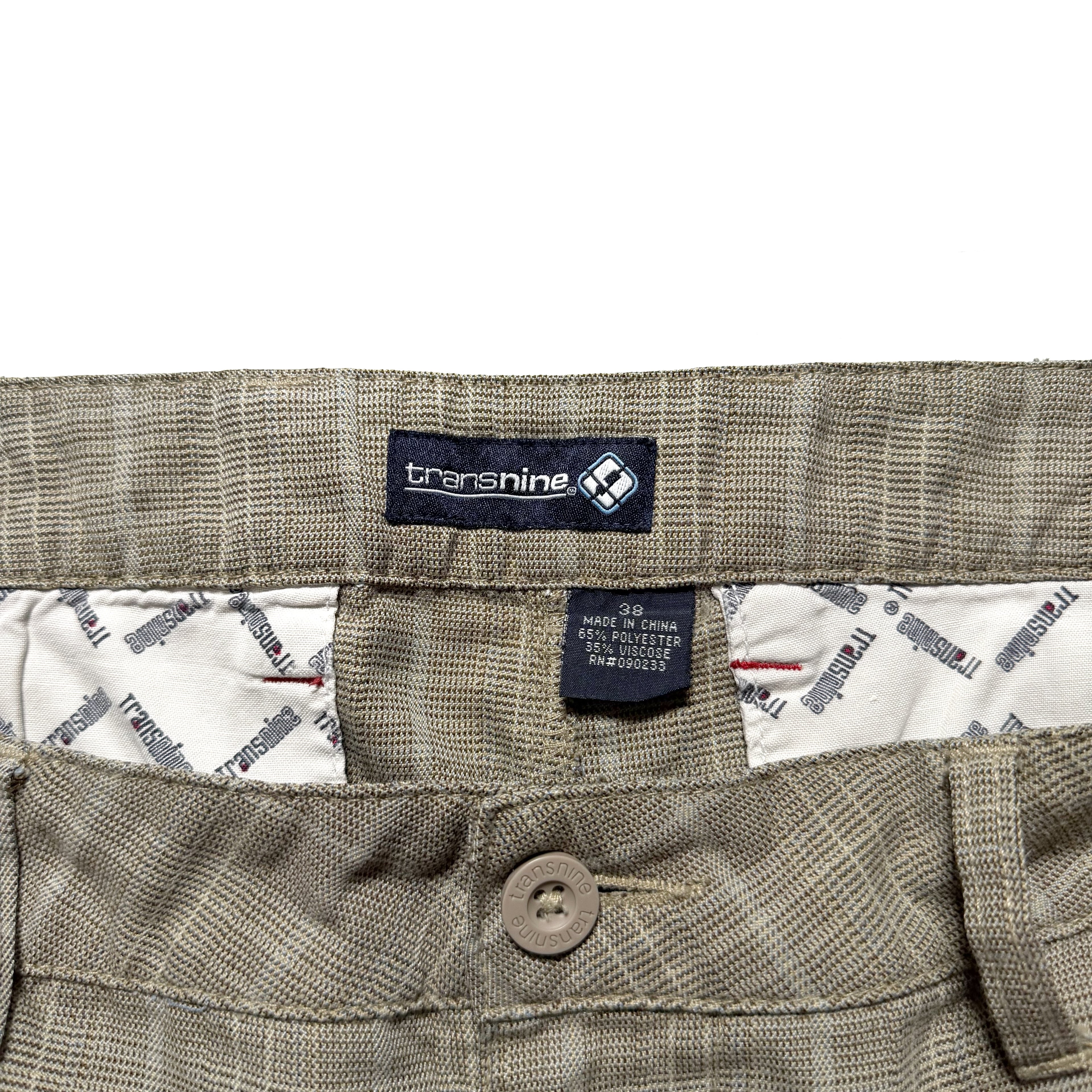 00s Trance Nine Baggy Check Shorts