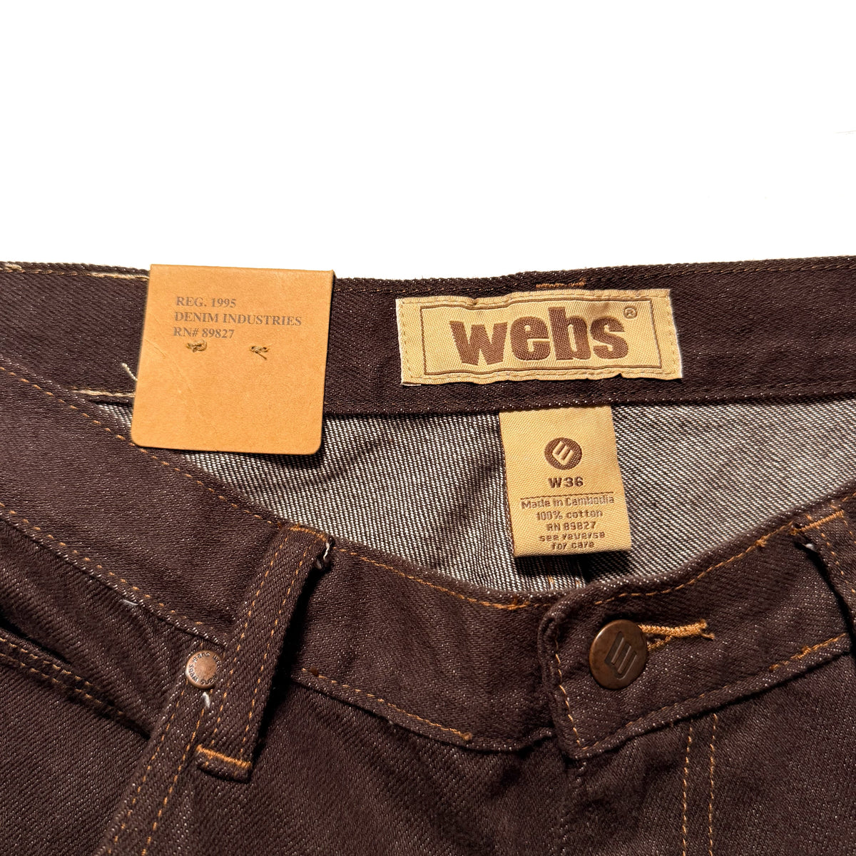 00s WEBS Cropped Denim Shorts