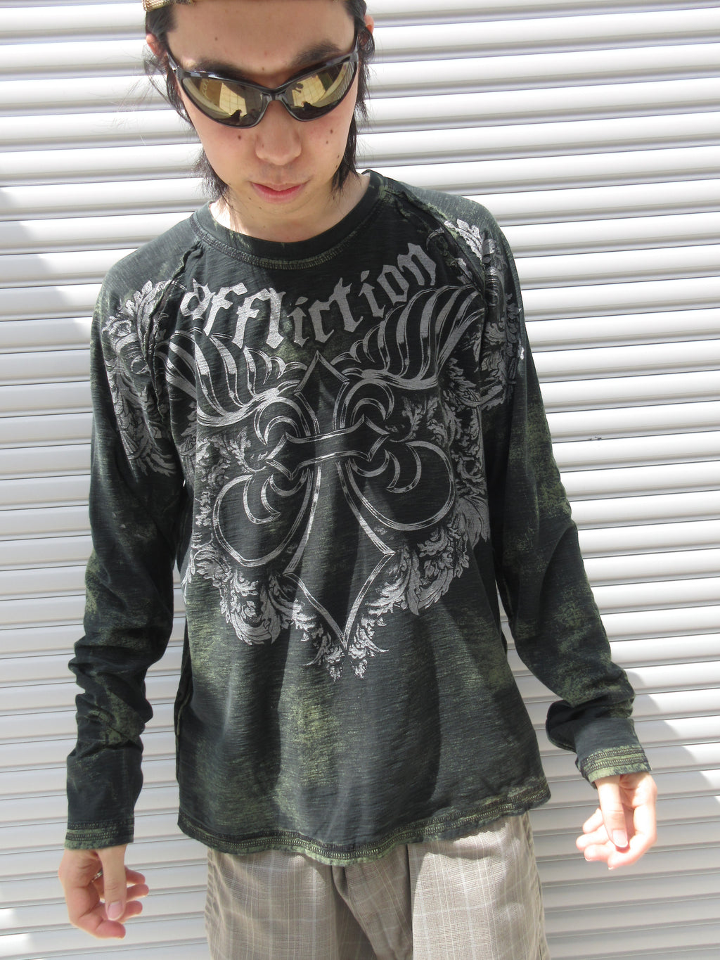 00s AFFLICTION Design L/S Tee