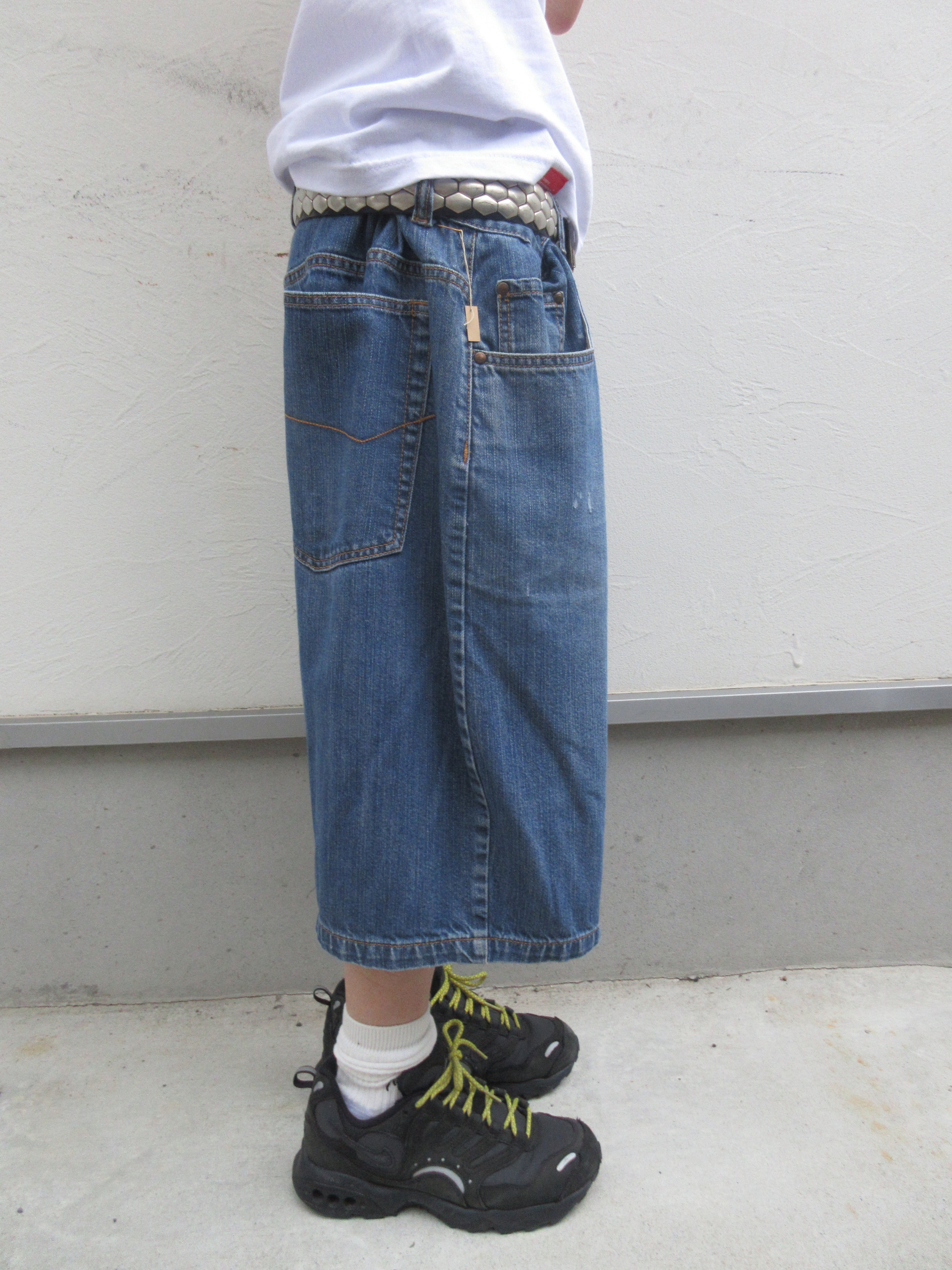 00s Anchor Blue BAGGY Denim Shorts