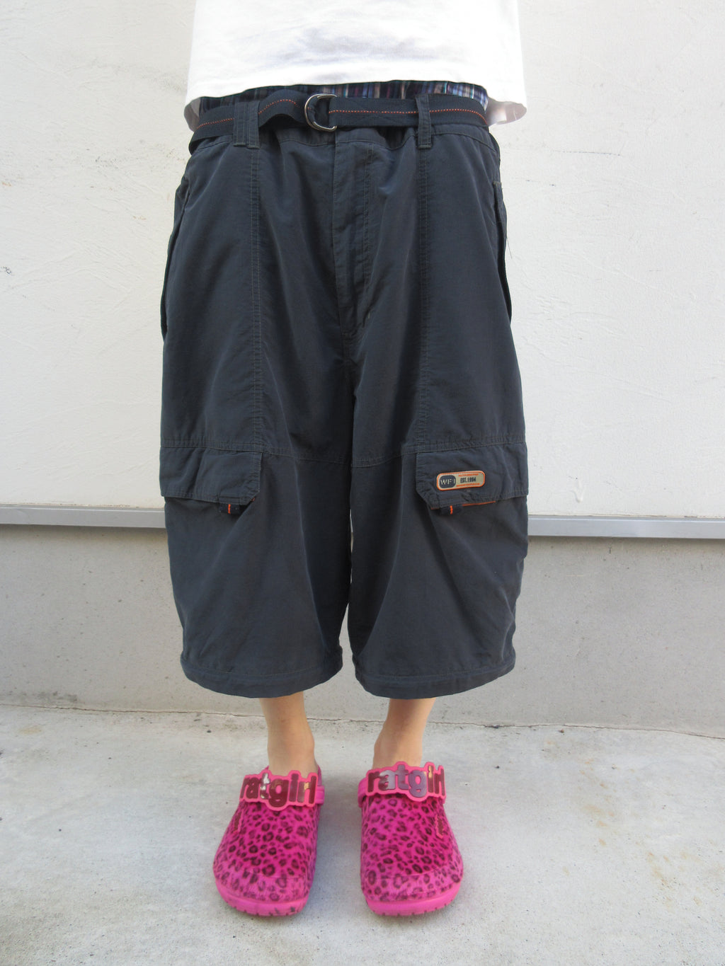 00s WEAR FIRST Super Baggy Convertible Cropped Shorts