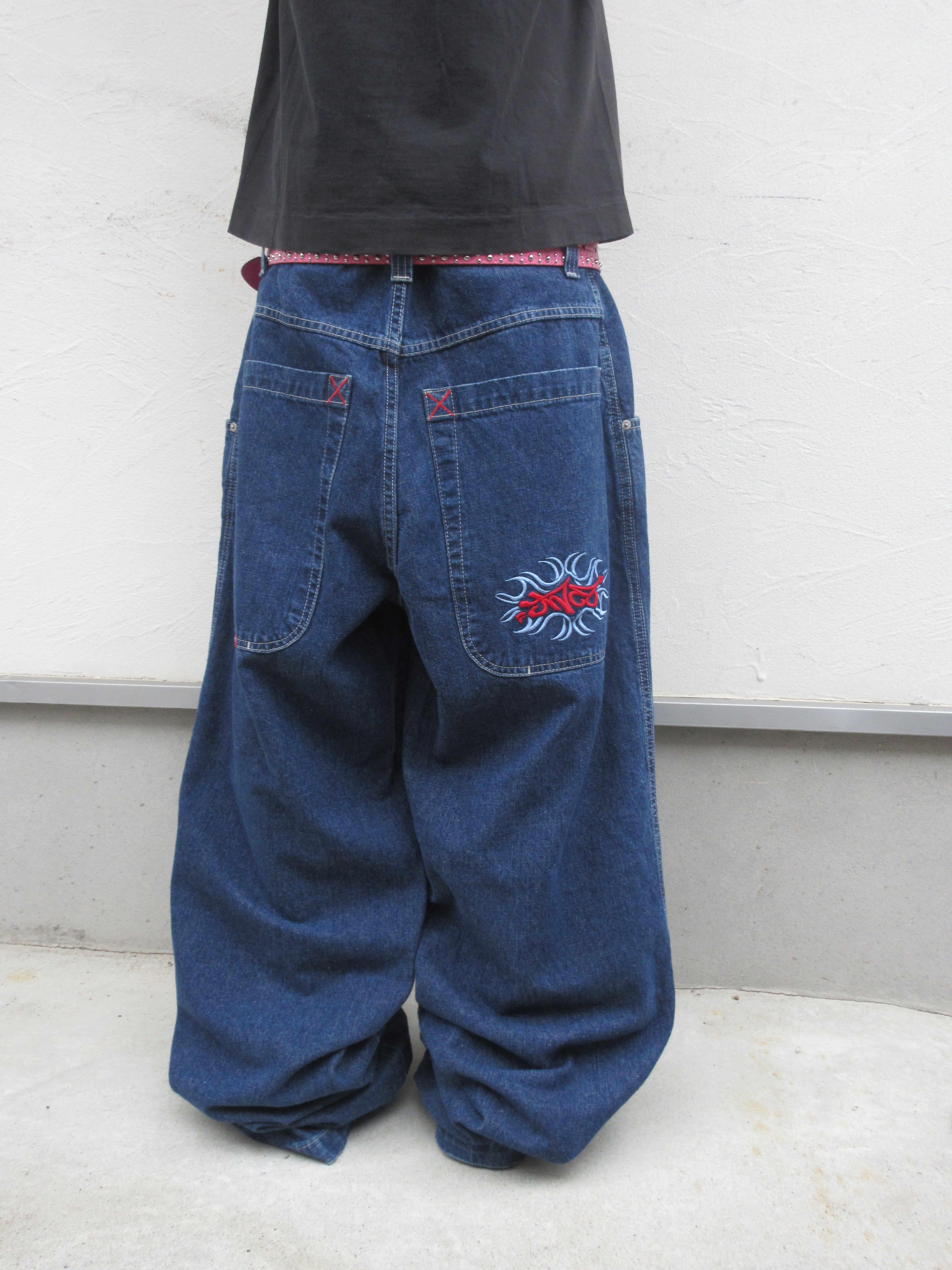 90~00s JNCO JEANS Logo Embroidered Hyper Baggy Denim