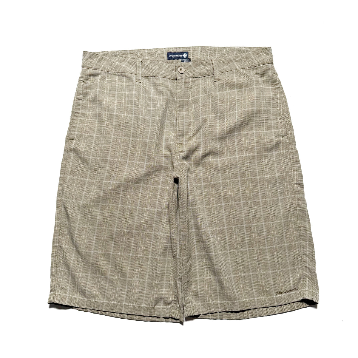 00s Trance Nine Baggy Check Shorts