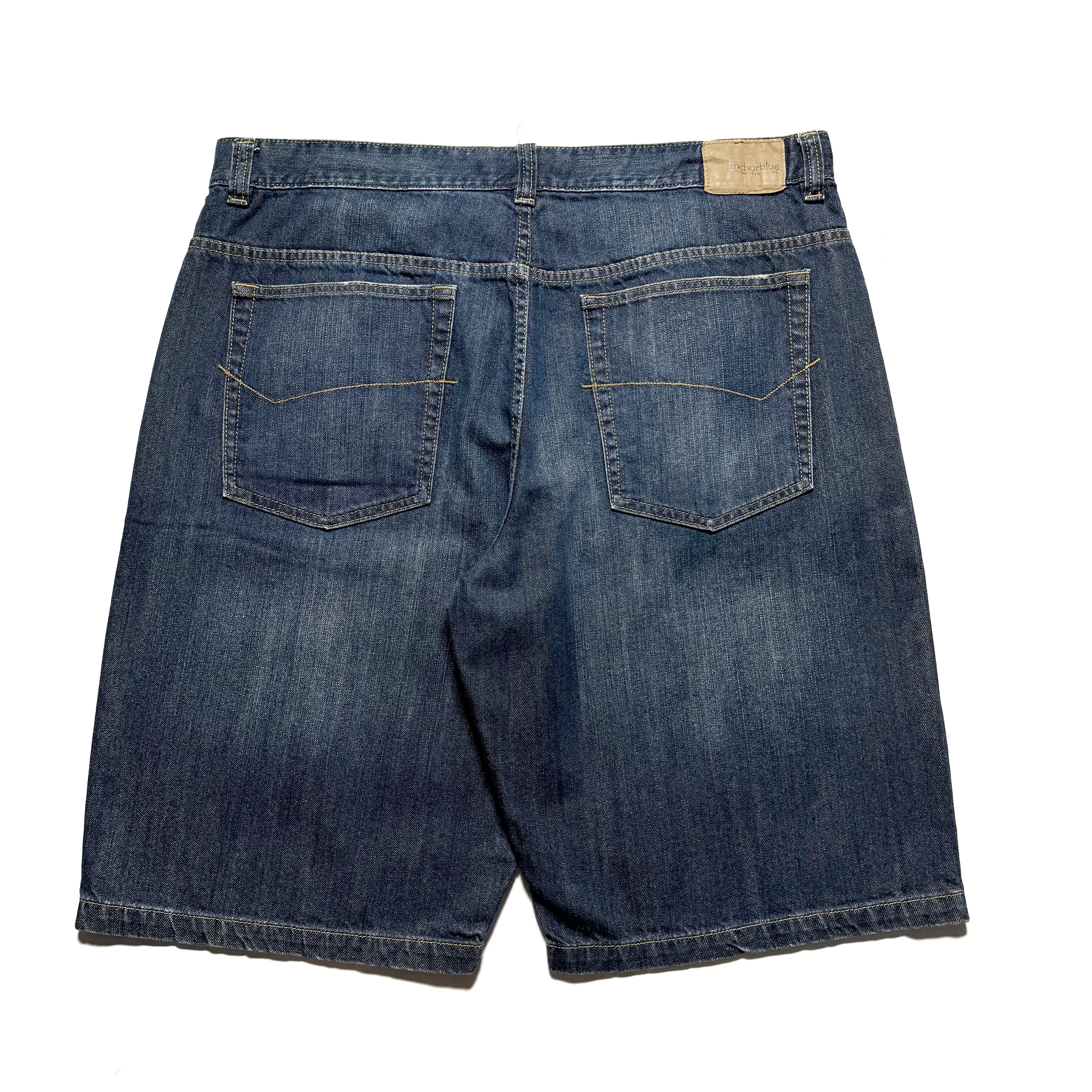 00s Anchor Blue BAGGY Denim Shorts