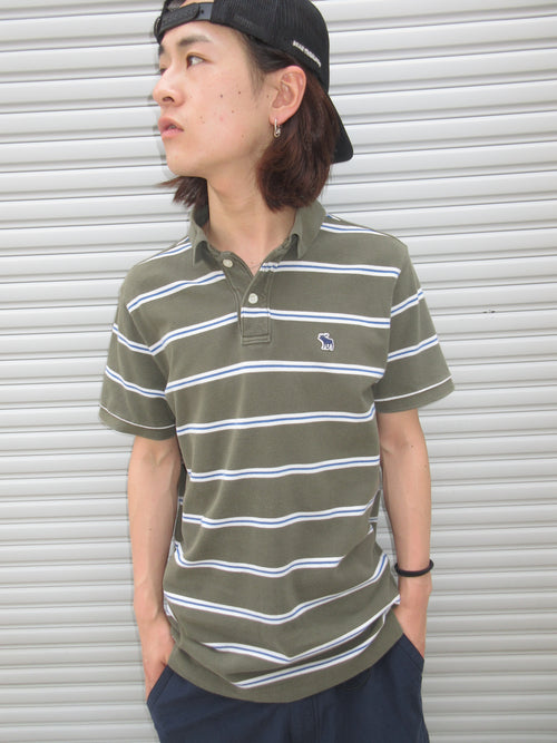 00s Abercrombie&Fitch Border Polo Shirts