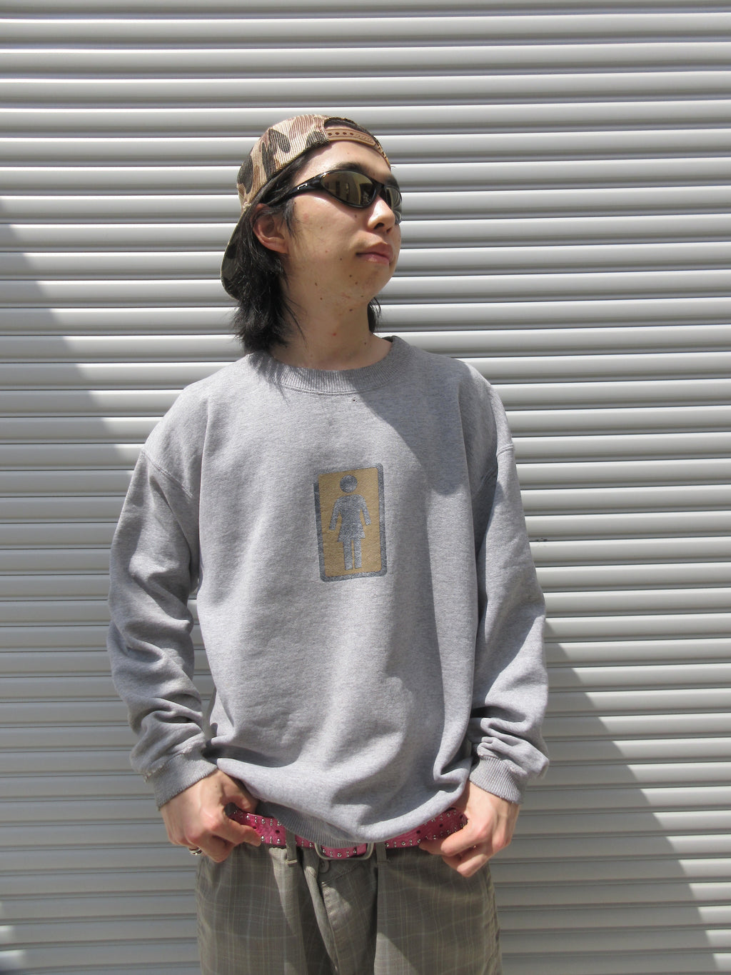 90s GIRL SKATEBOARDS Logo Sweatshirts