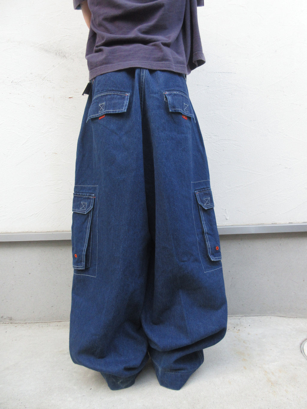 90s MACHINE Super Baggy Cargo Denim
