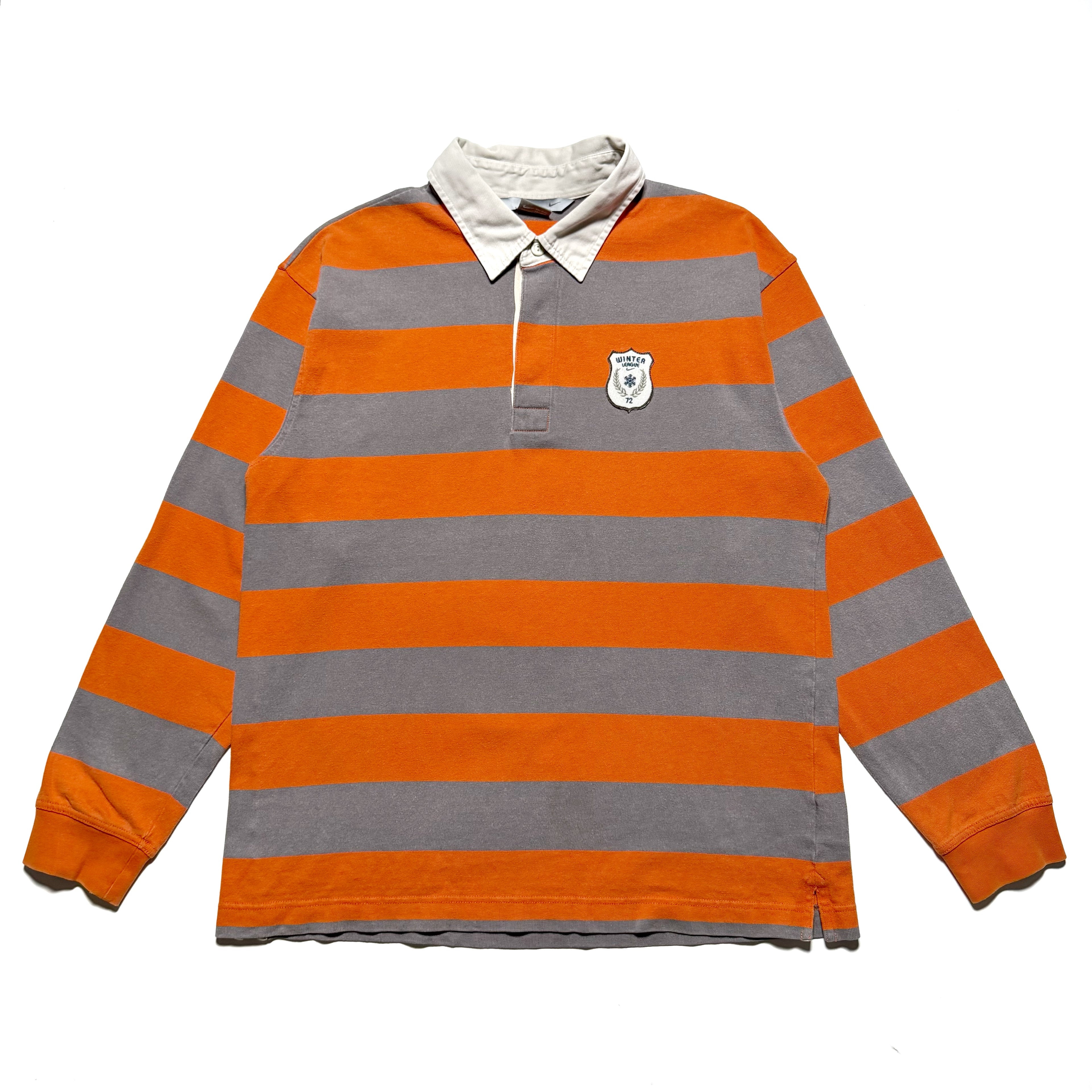 00s NIKE Striped L/S Rugger Shirt