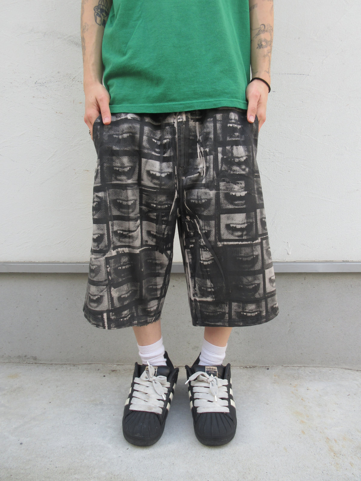 00s Anchor Blue Work Wear × ANRGRNY Design Shorts