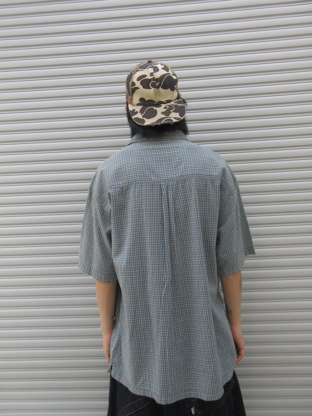 00s Anchor Blue Check S/S Shirts