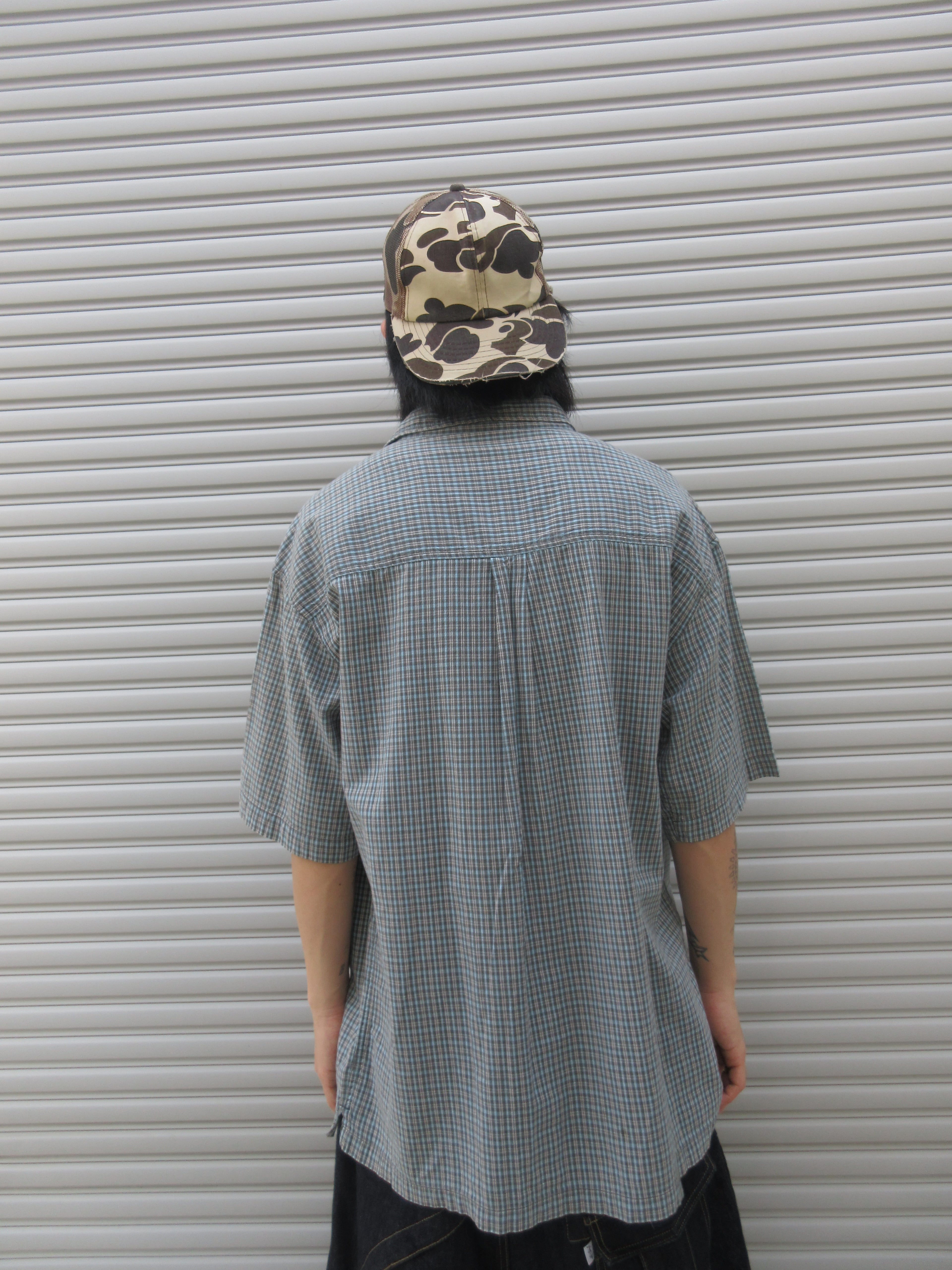 00s Anchor Blue Check S/S Shirts