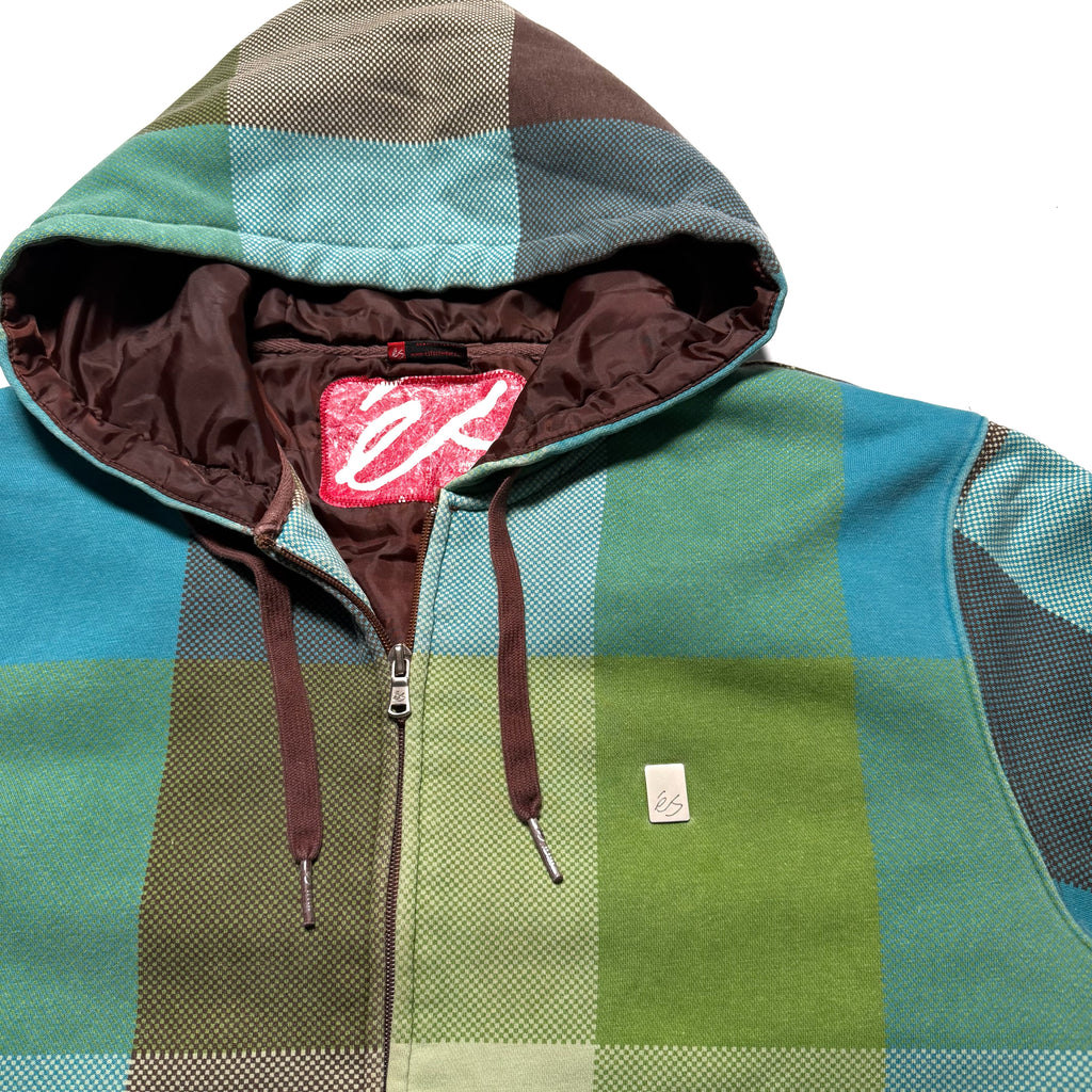 00s ES Design Check Zip-up Hoodie