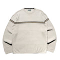 00s ROUTE66 Border Lining Knit Sweater