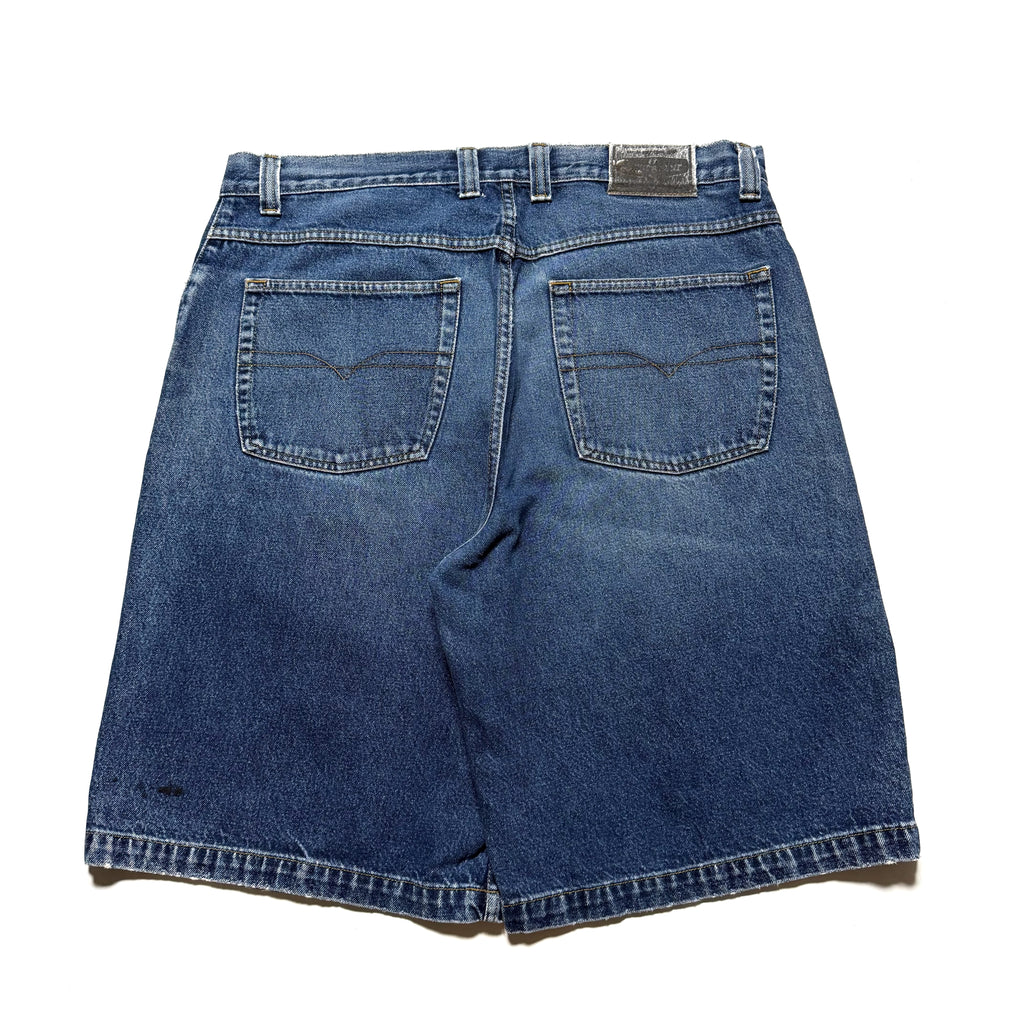 90~00s Anchor Blue BAGGY Jorts