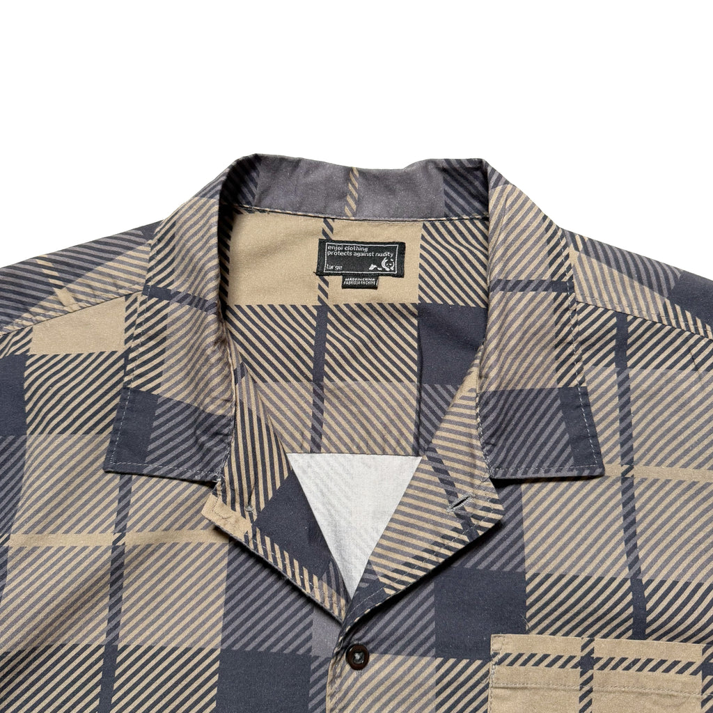 00s ENJOI Design Check S/S Shirts