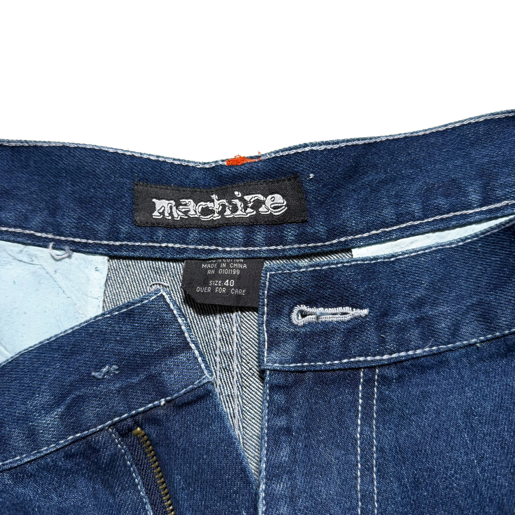 90s MACHINE Super Baggy Cargo Denim
