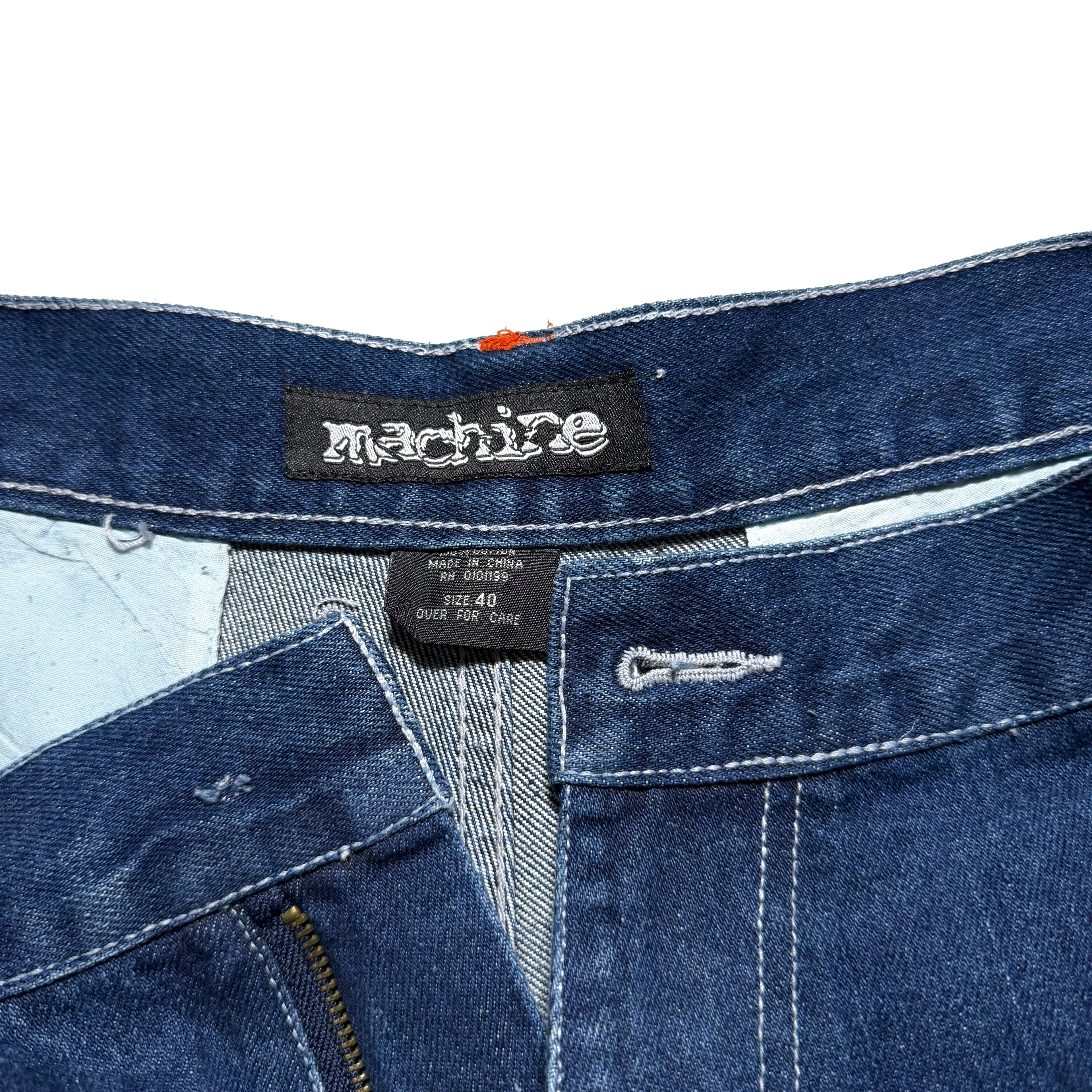 90s MACHINE Super Baggy Cargo Denim