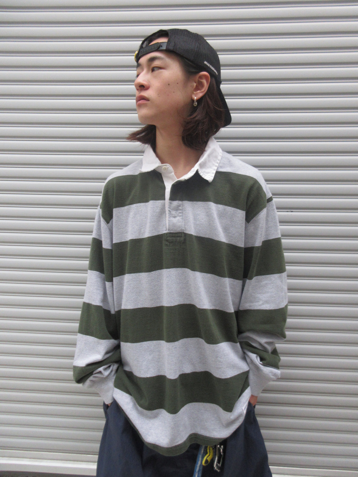 00~10s AMERICAN EAGLE Striped Rugger Shirts