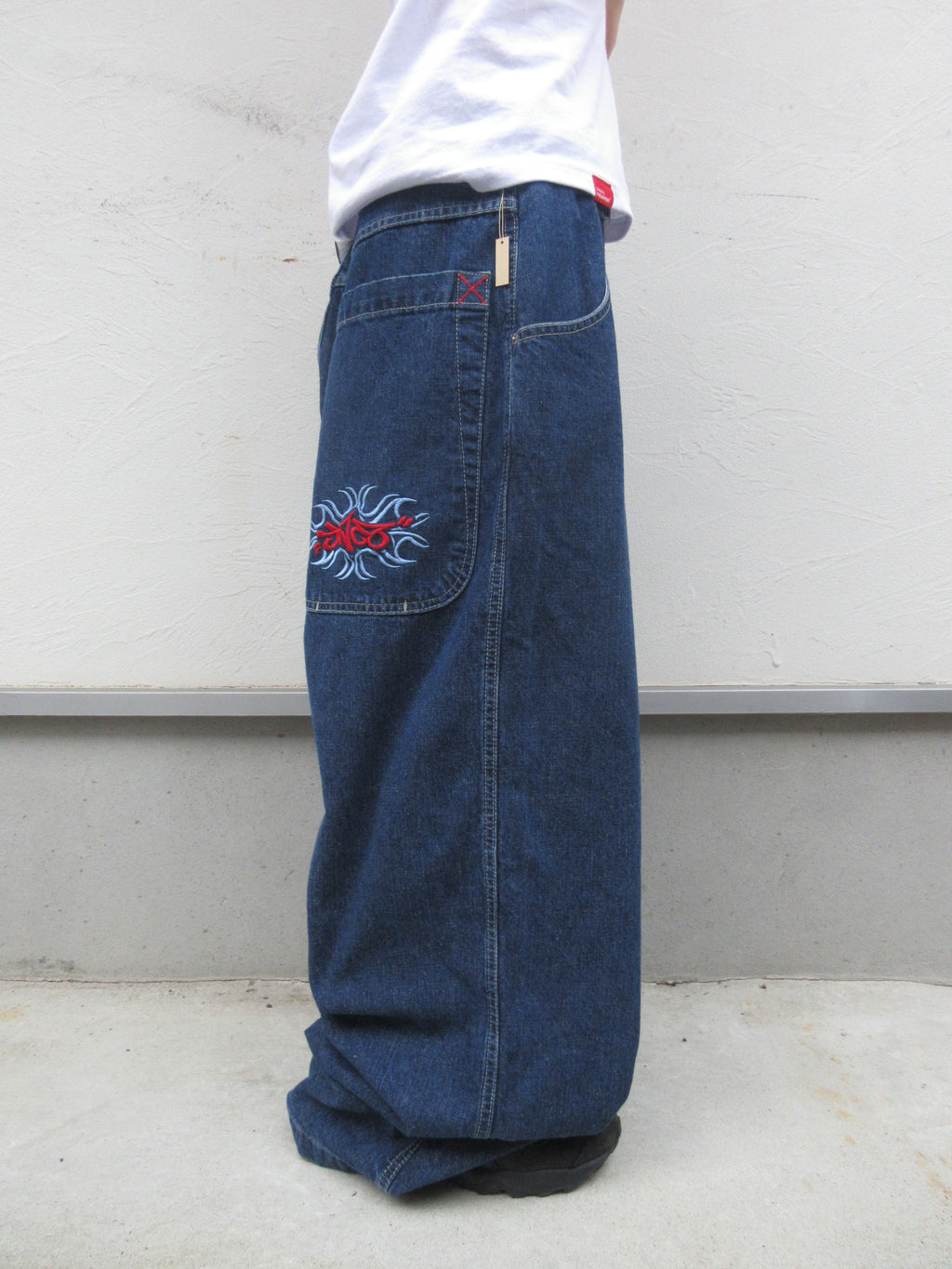 90~00s JNCO JEANS Logo Embroidered Hyper Baggy Denim