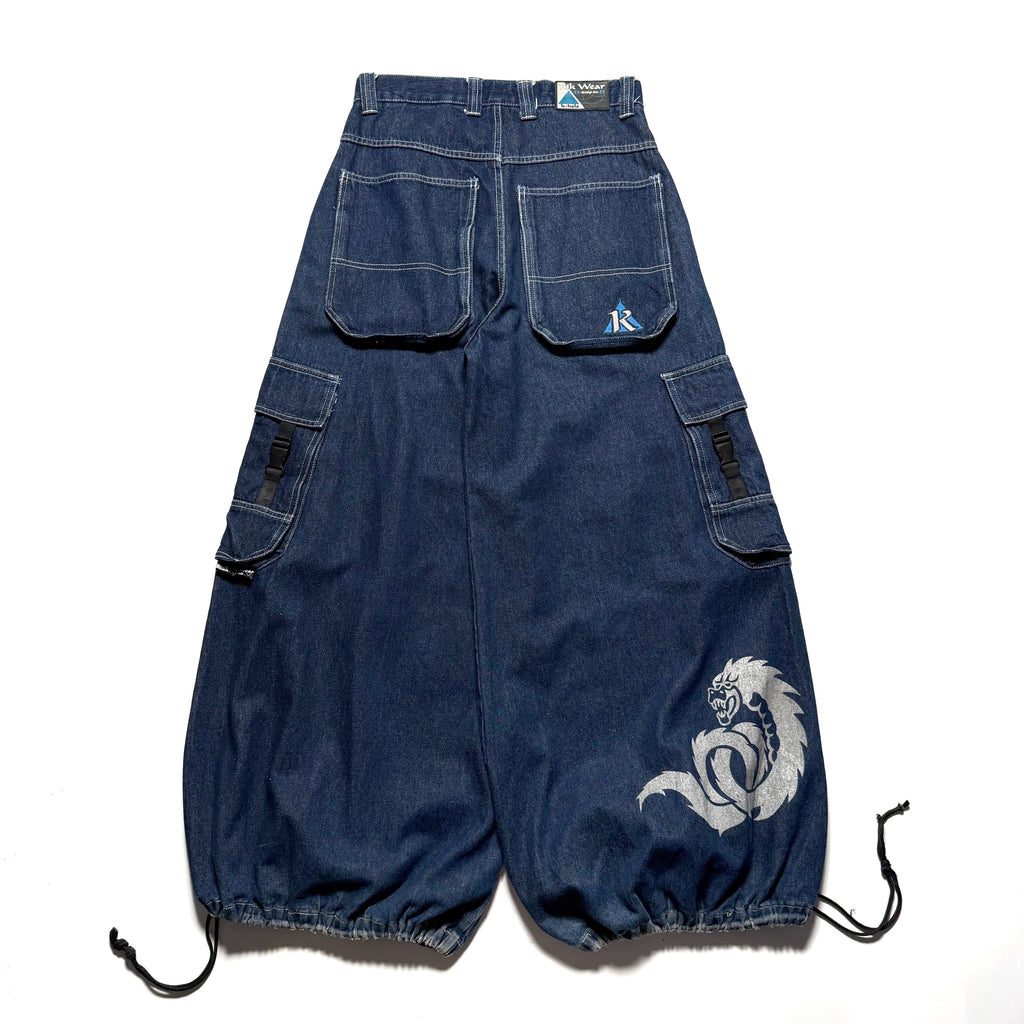 90~00s KIK WEAR Super Baggy Rave Pants