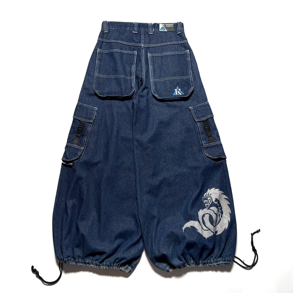 90~00s KIK WEAR Super Baggy Rave Pants